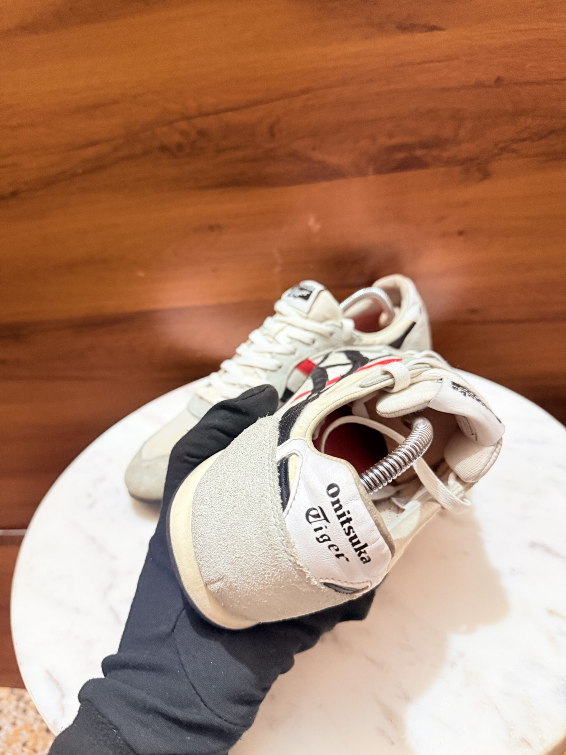 ONITSUKA TIGER MEXICO 66 BEIGE BLACK RED SNEAKERS - Image 5
