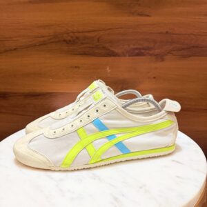 ONITSUKA TIGER SLIP-ON BEIGE NEON SNEAKERS