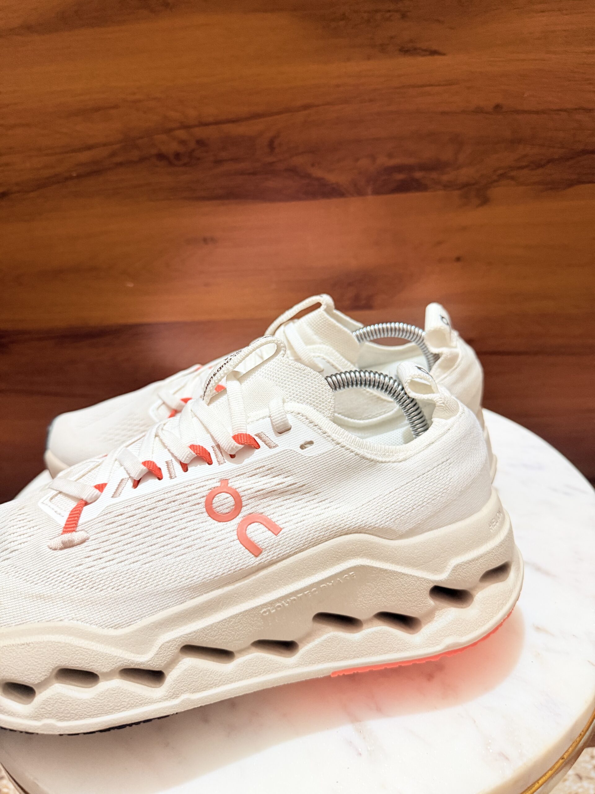 ON RUNNING CLOUDSURFER MAX IVORY SALMON SNEAKERS - Image 2