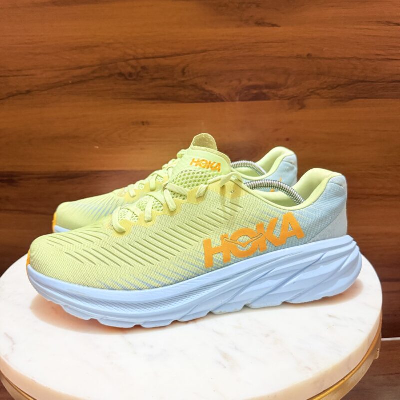 HOKA CLIFTON RUNNING SHOES YELLOW WHITE