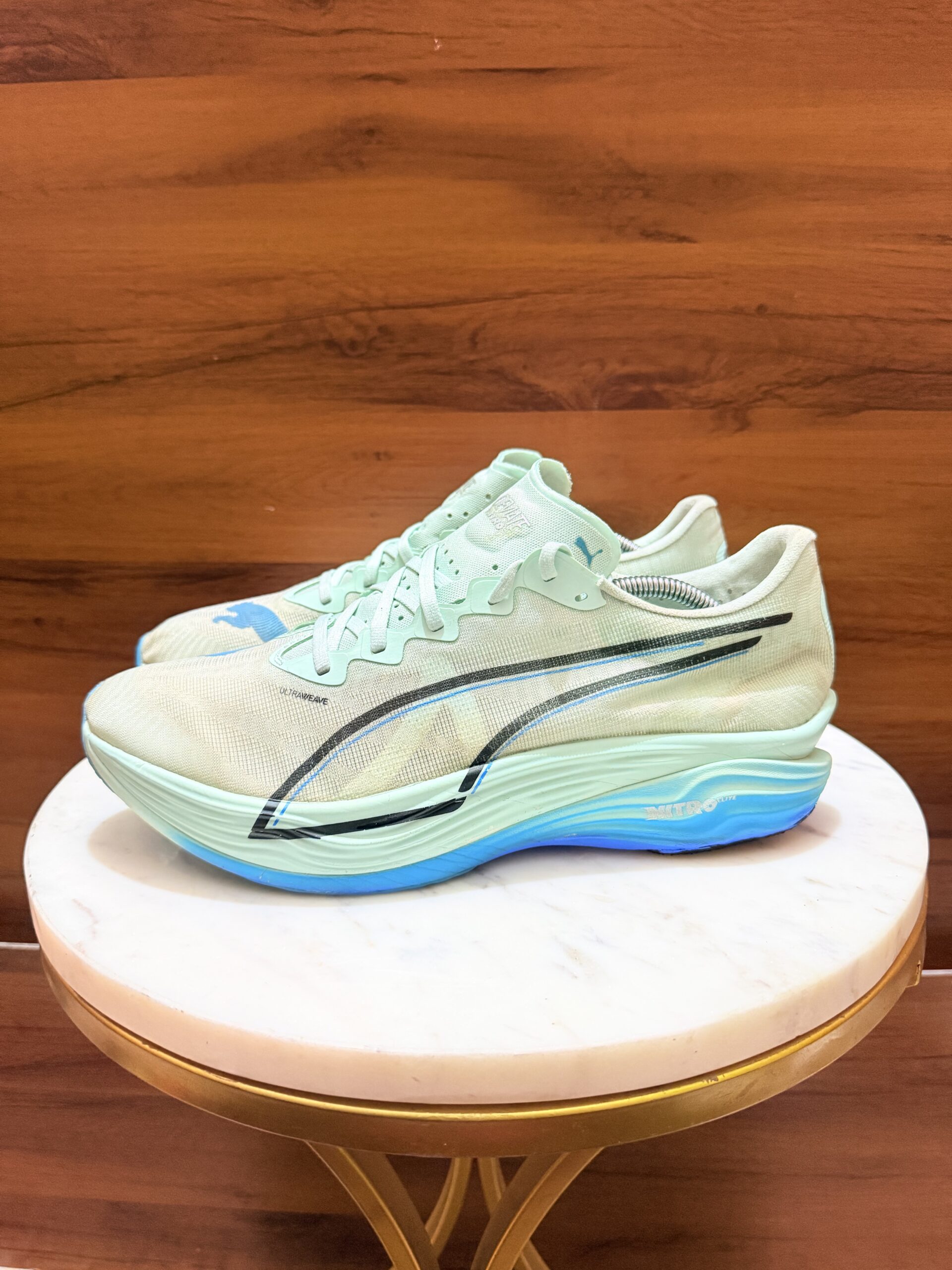PUMA FAST-R NITRO ELITE MINT BLUE RUNNING SHOES