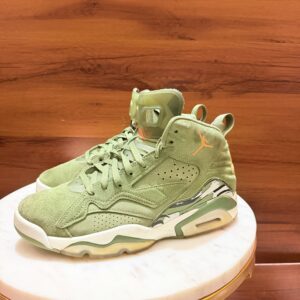 Jordan Jumpman MVP sneakers in a light olive green color
