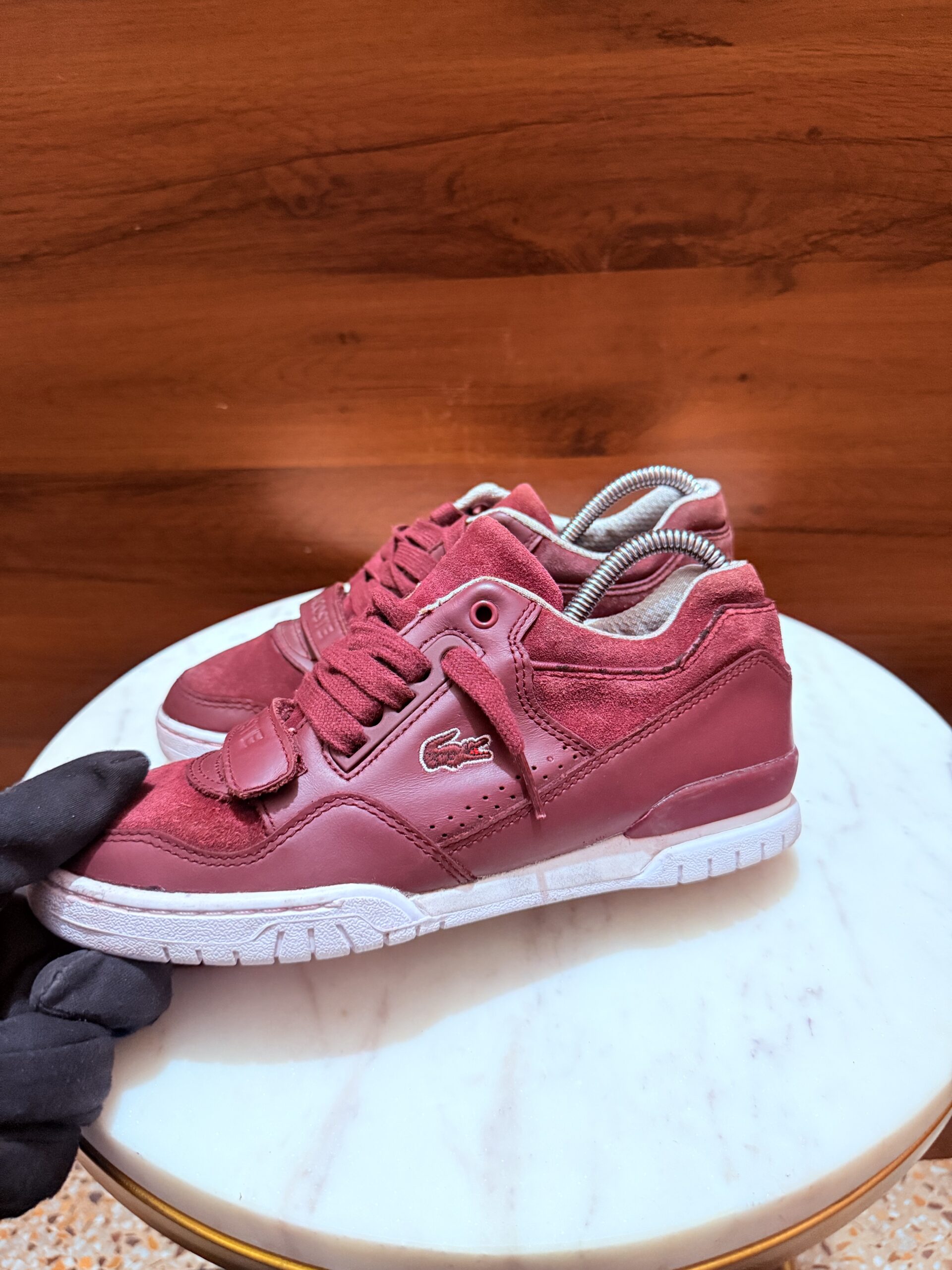 Lacoste Sneakers – Burgundy / White