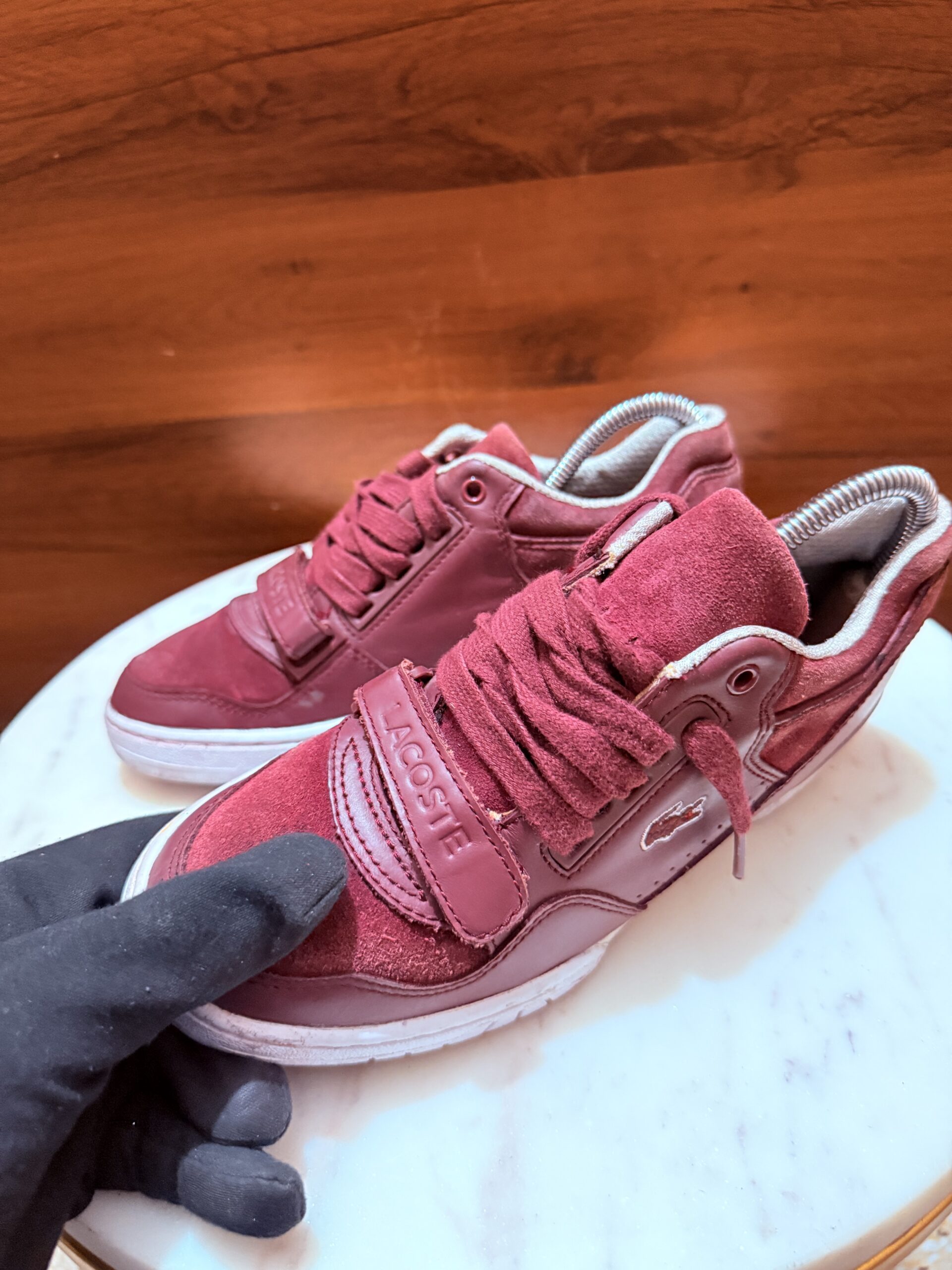 Lacoste Sneakers – Burgundy / White