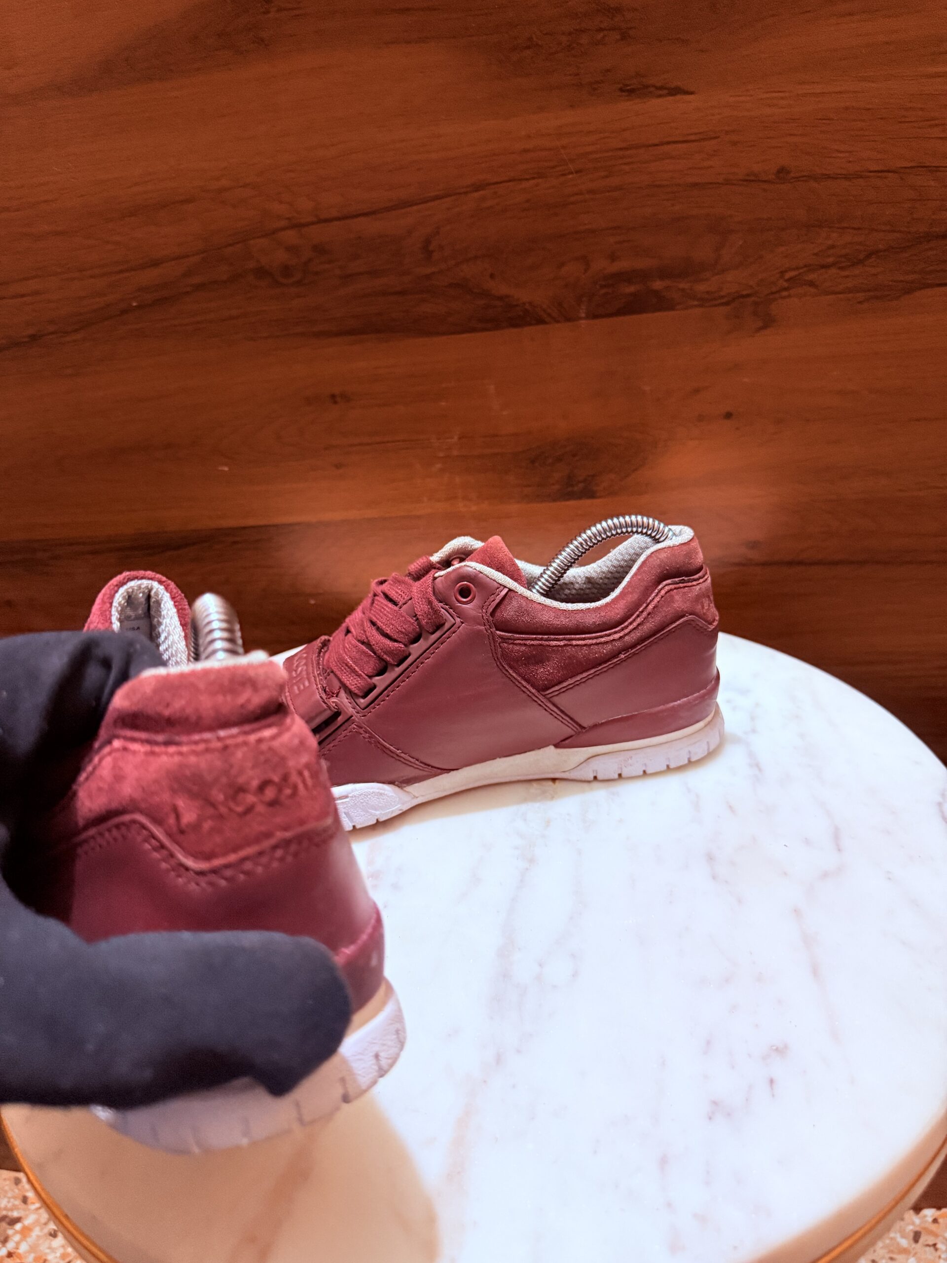 Lacoste Sneakers – Burgundy / White