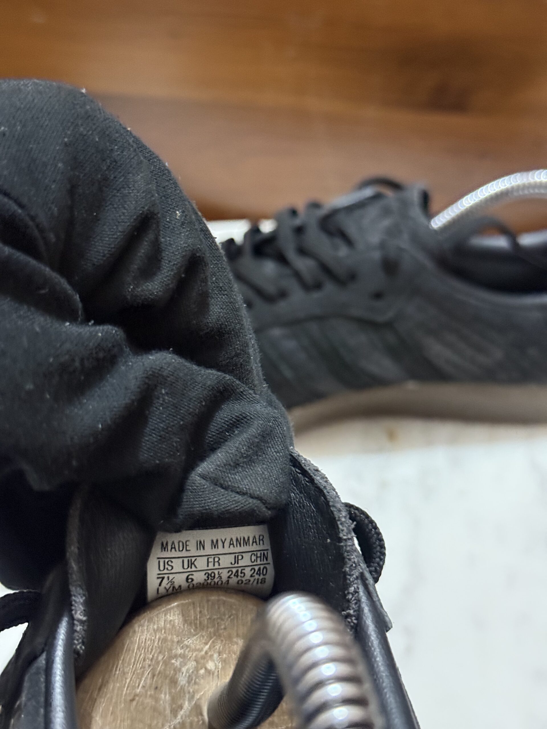 Adidas Samba Leather Sneakers – Black Snakeskin / Gum