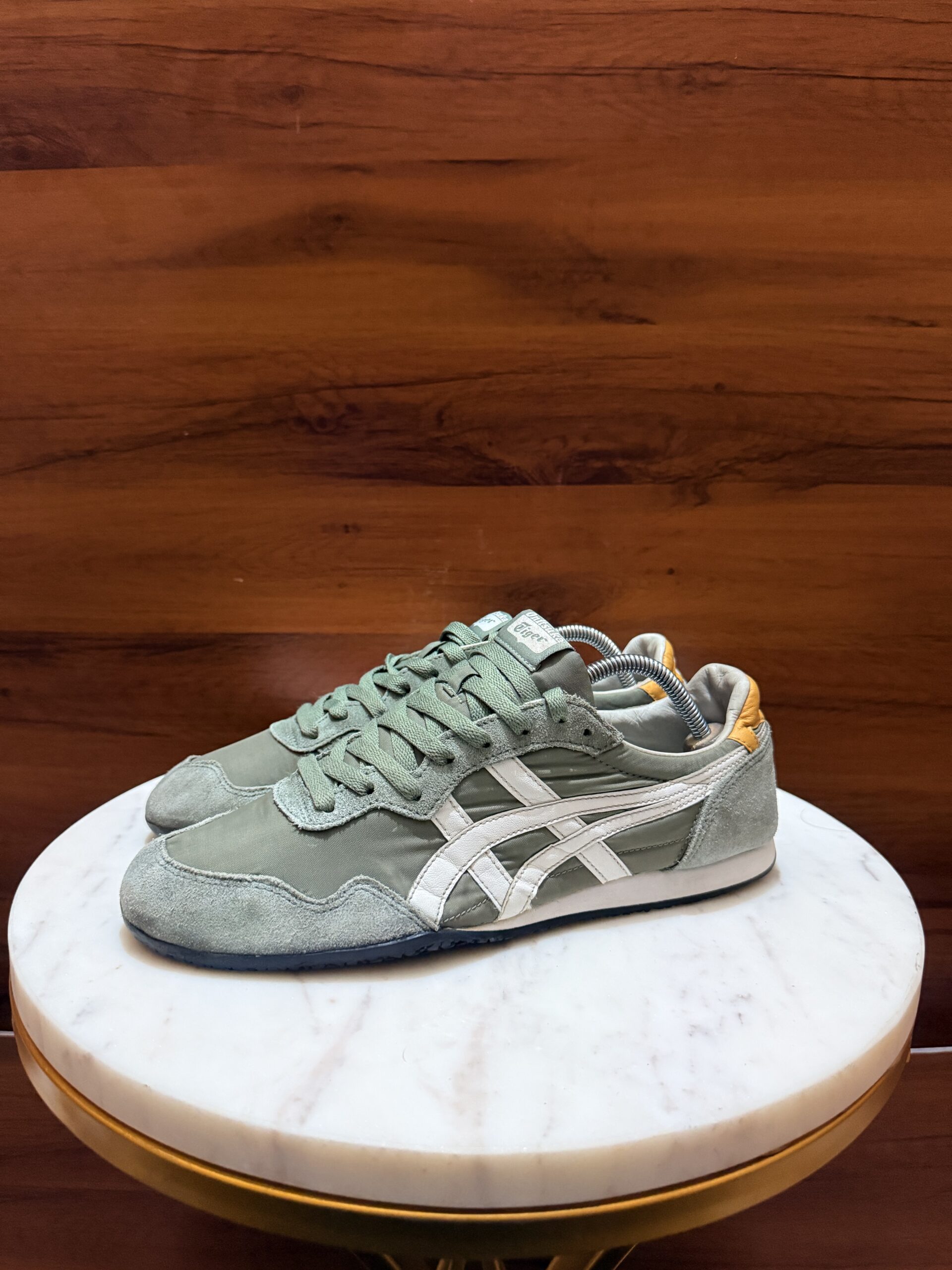 Onitsuka Tiger Serrano Sneakers – Sage Green / White / Mustard Yellow