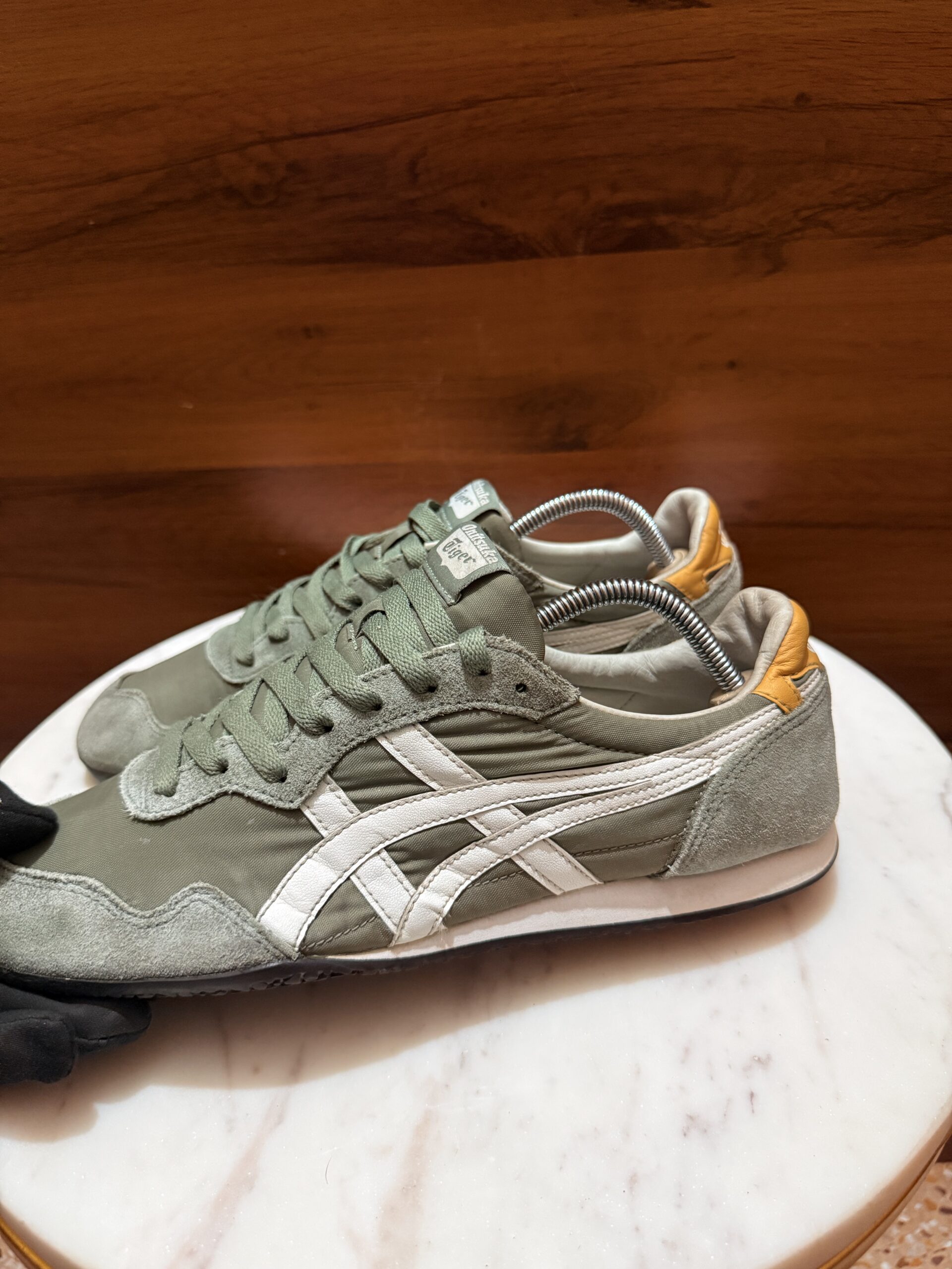 Onitsuka Tiger Serrano Sneakers – Sage Green / White / Mustard Yellow