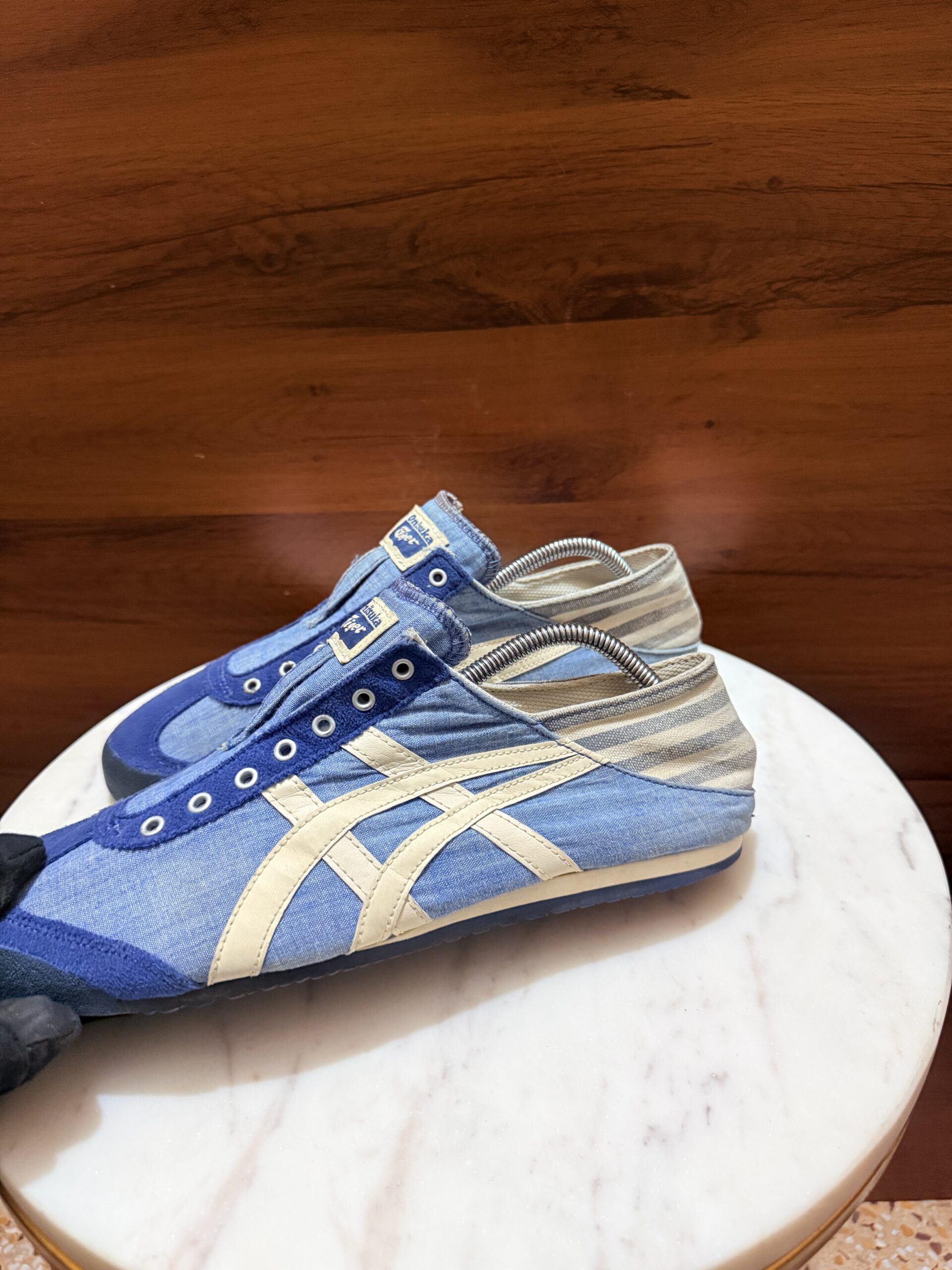 Onitsuka Tiger Mexico 66 Slip-On Sneakers – Denim Blue / Off-White