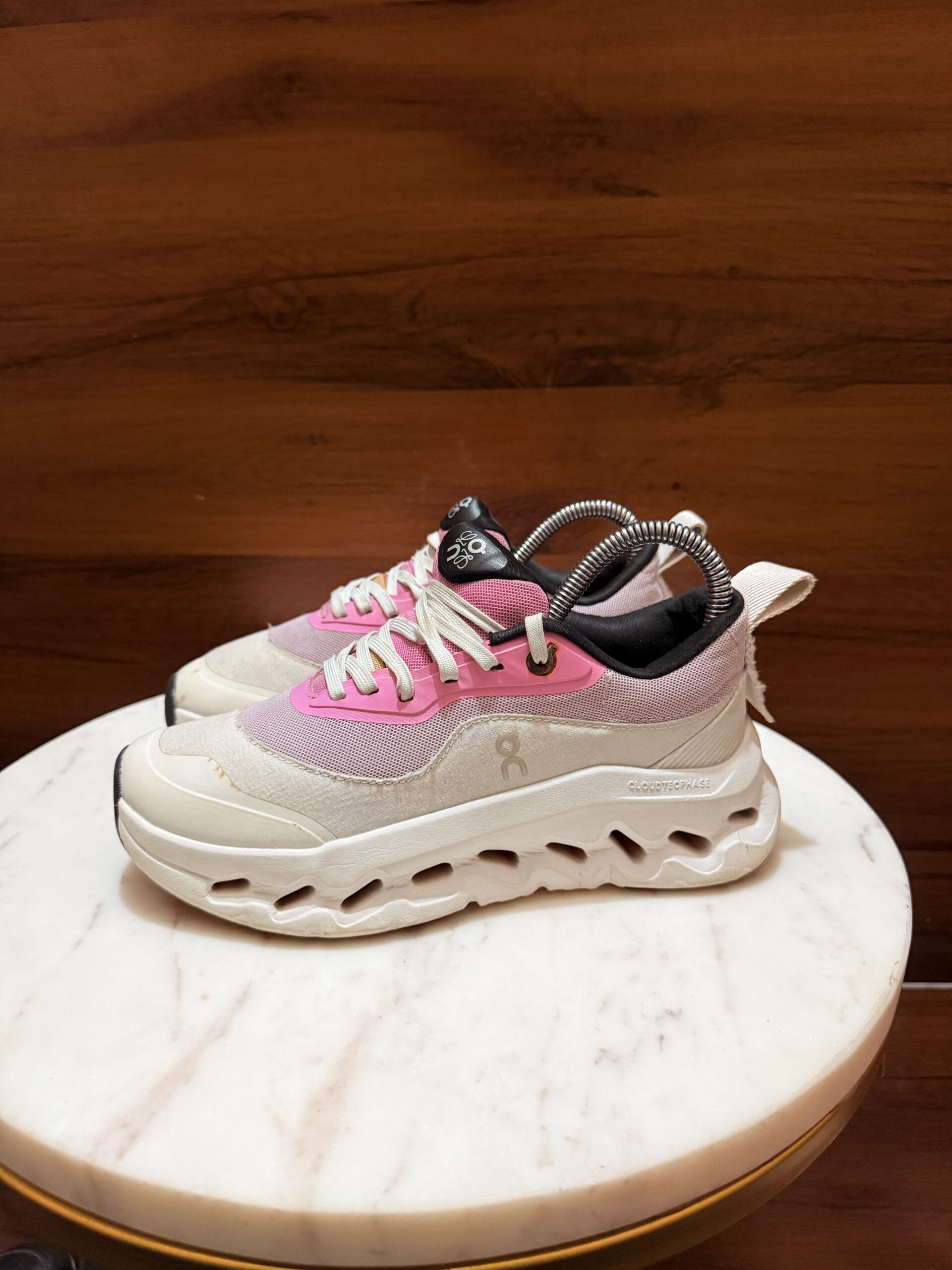 On x Loewe Cloudtilt Sneakers – White / Pink