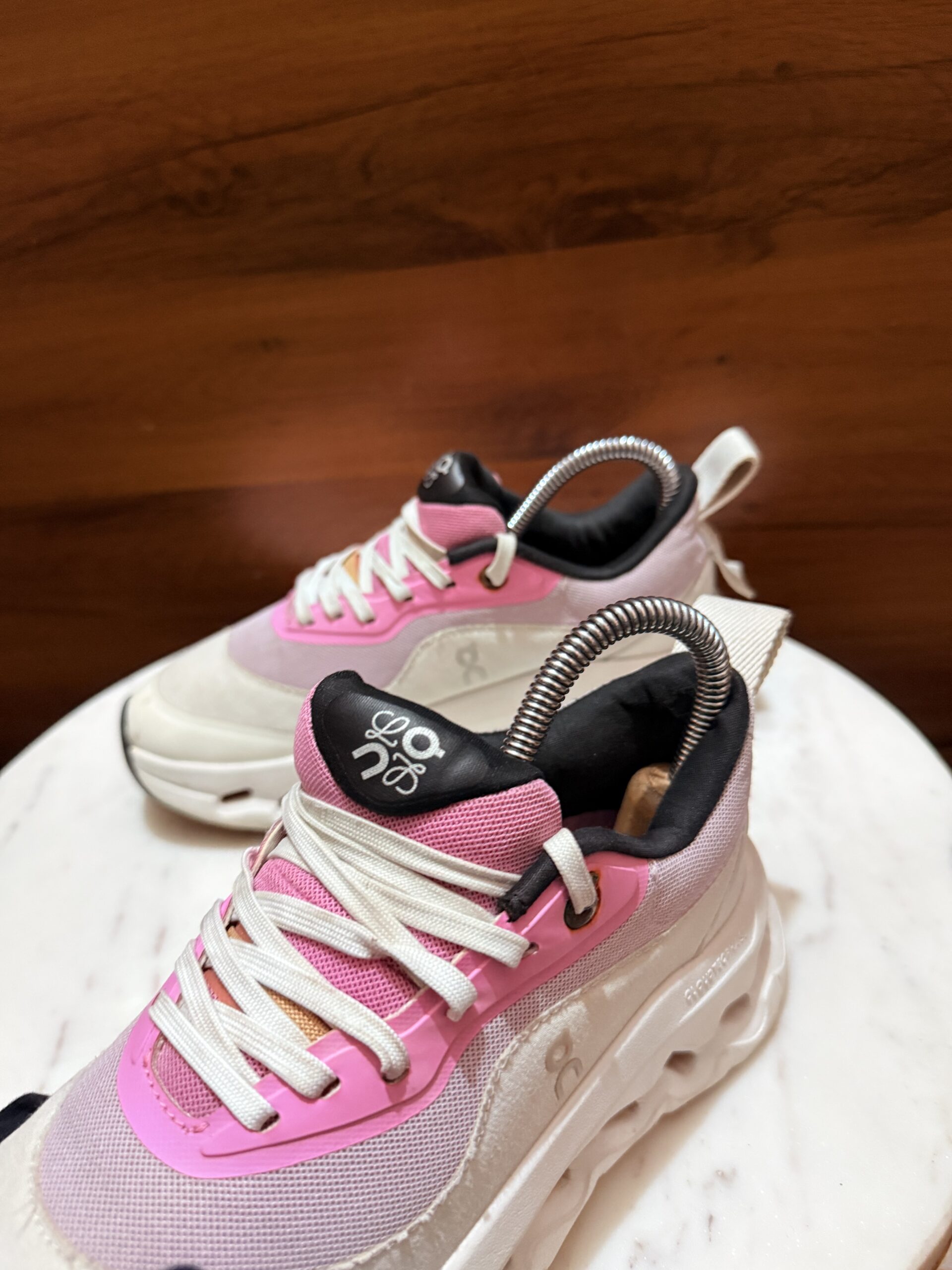 On x Loewe Cloudtilt Sneakers – White / Pink