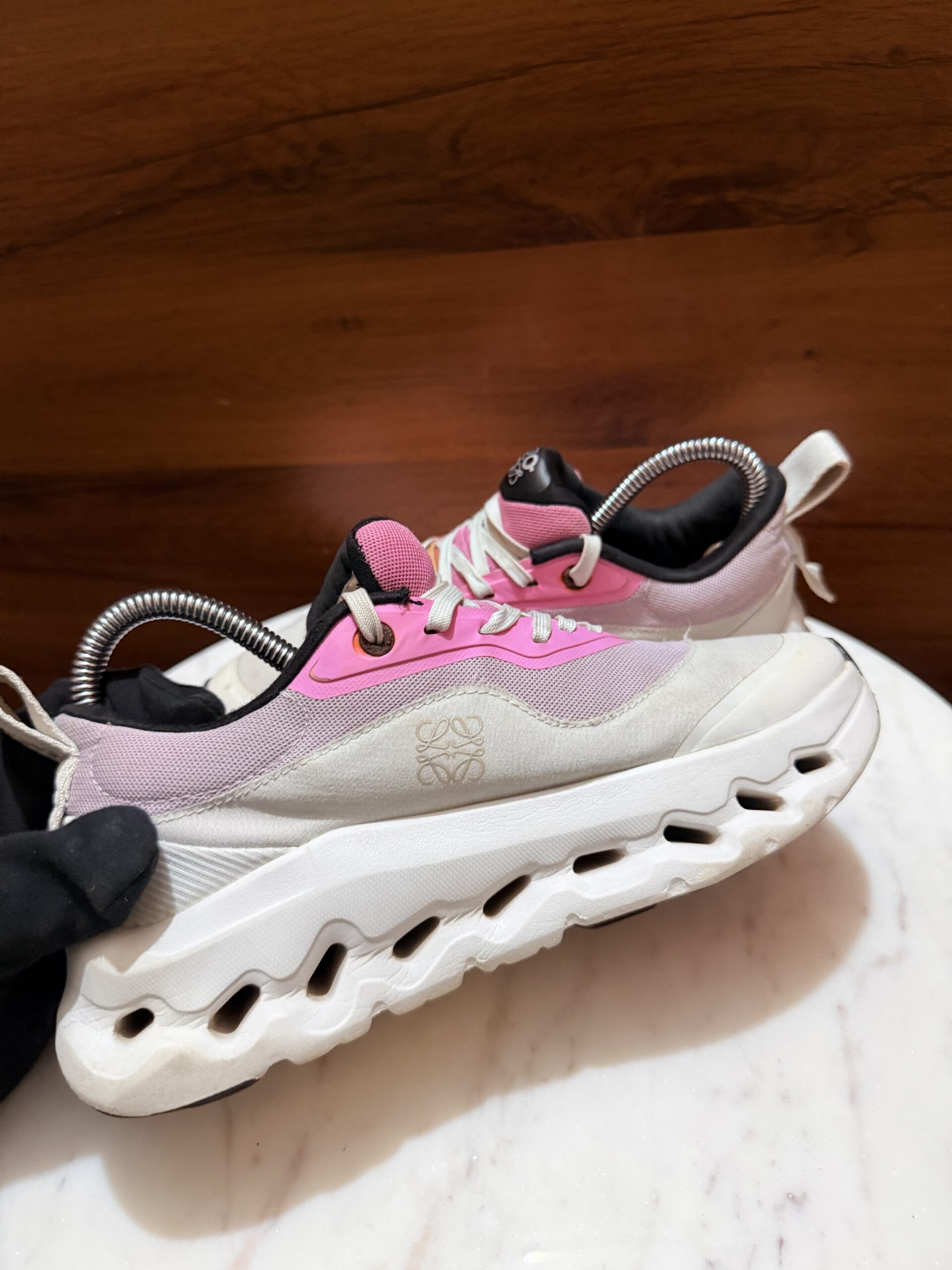 On x Loewe Cloudtilt Sneakers – White / Pink