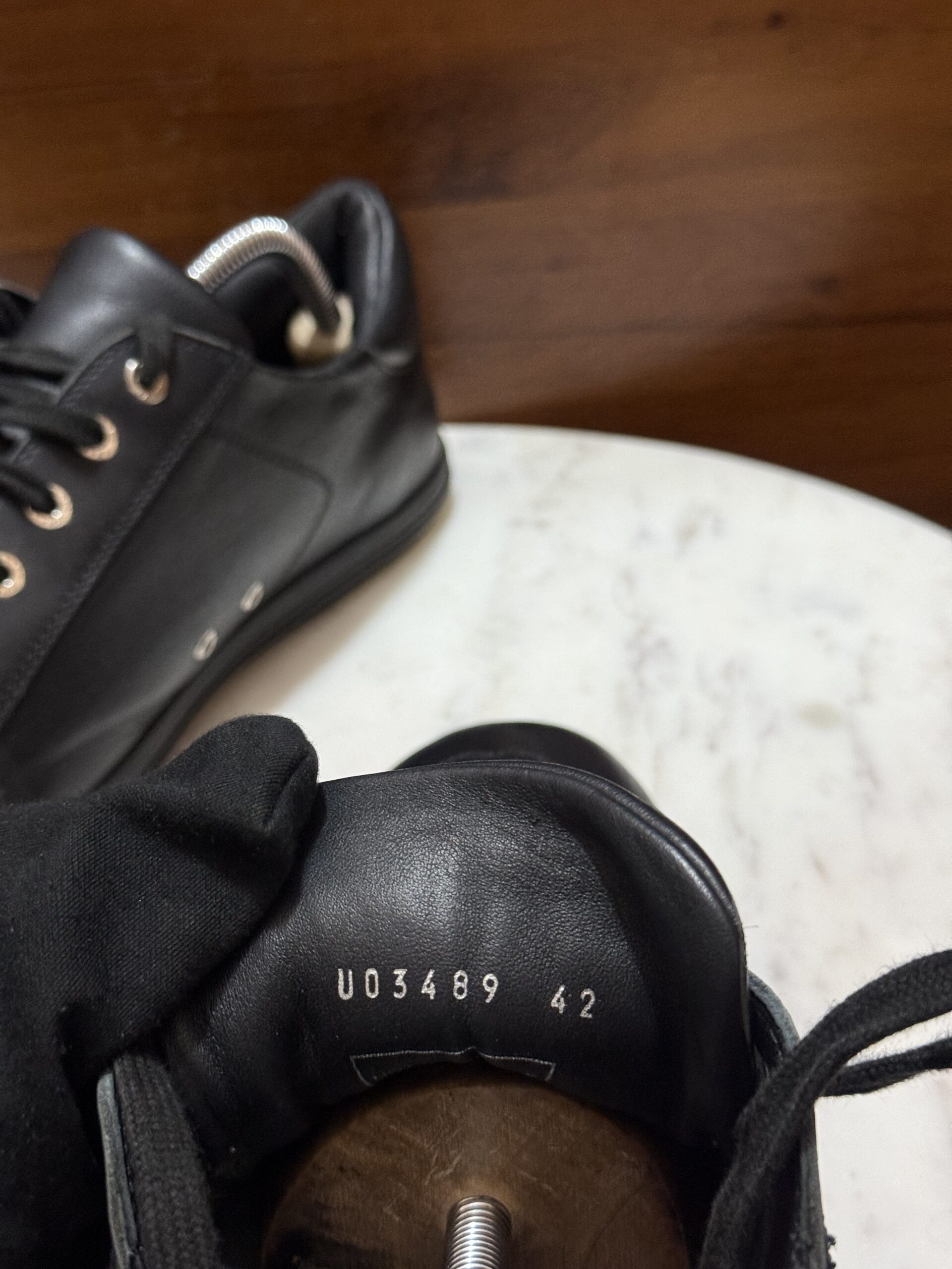 Chanel – Interlocking CC Leather Low-Top Sneakers "Triple Black"