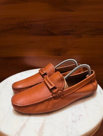 Rosso Brunello – Smooth Leather Penny Driving Loafers