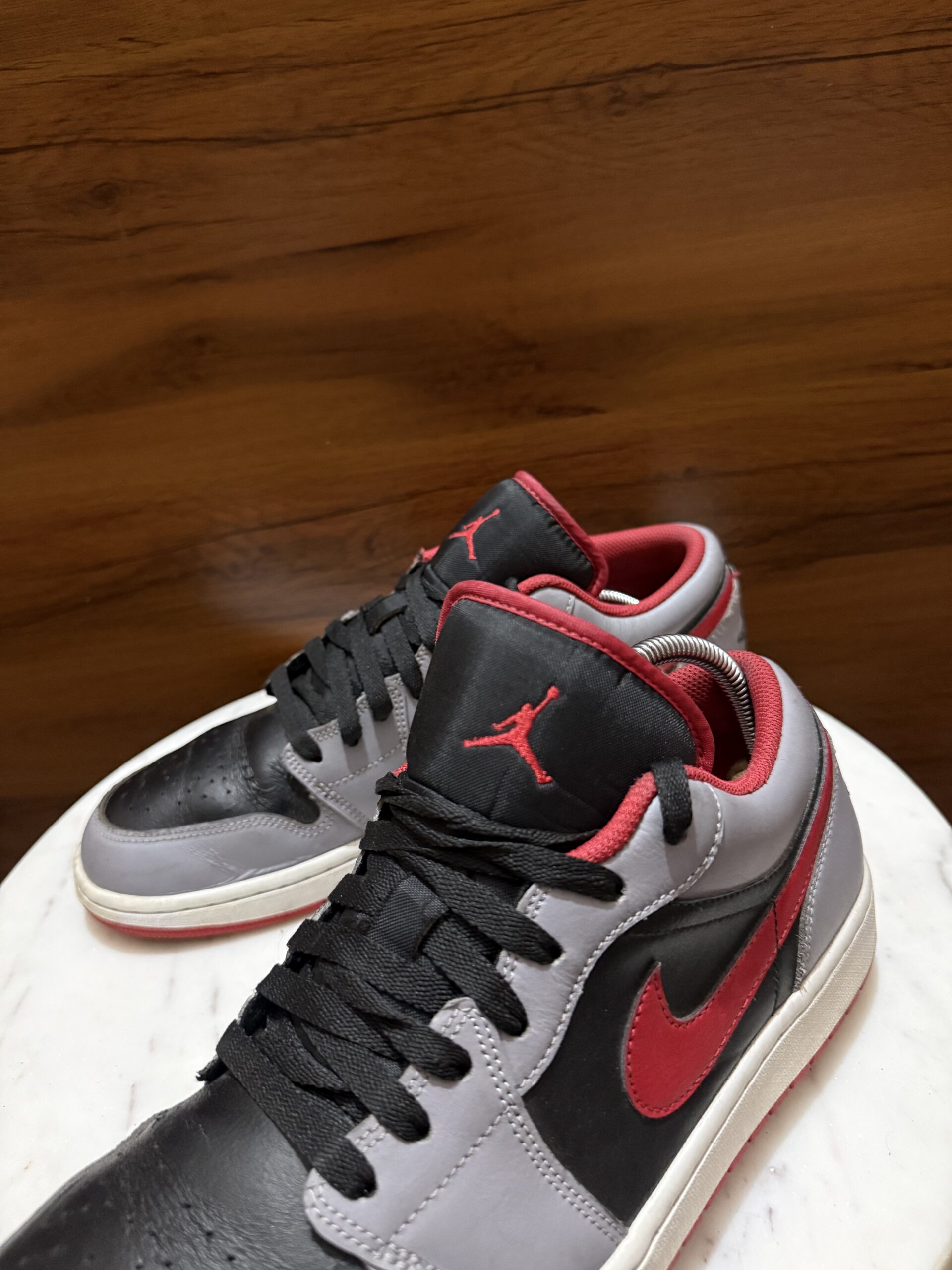 Nike Air Jordan 1 Low – Grey / Black / Red
