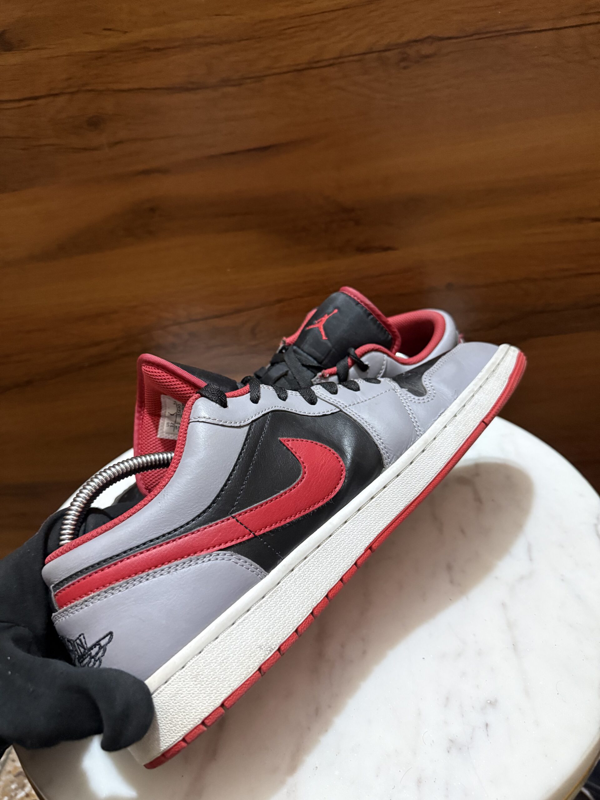 Nike Air Jordan 1 Low – Grey / Black / Red