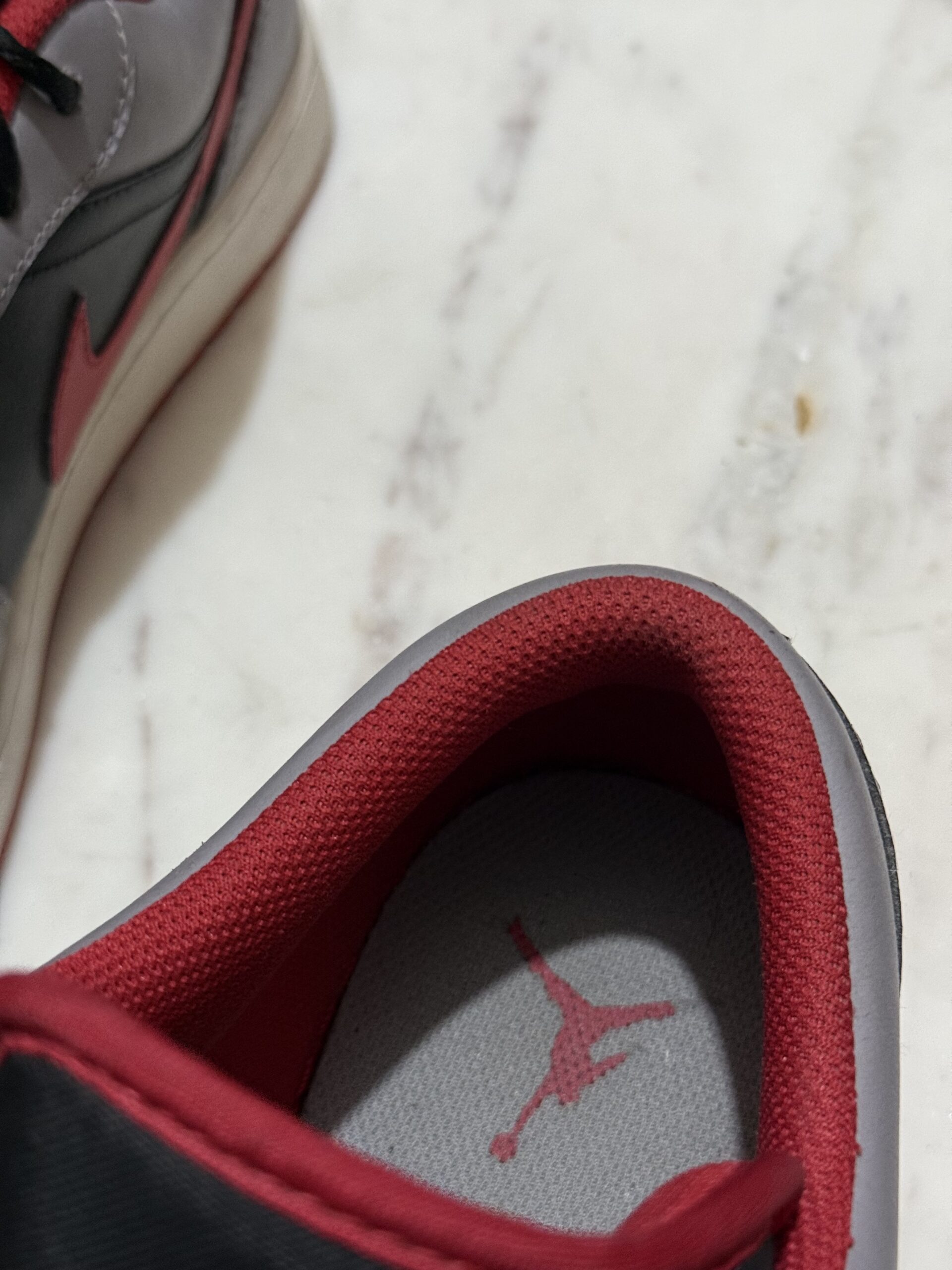 Nike Air Jordan 1 Low – Grey / Black / Red