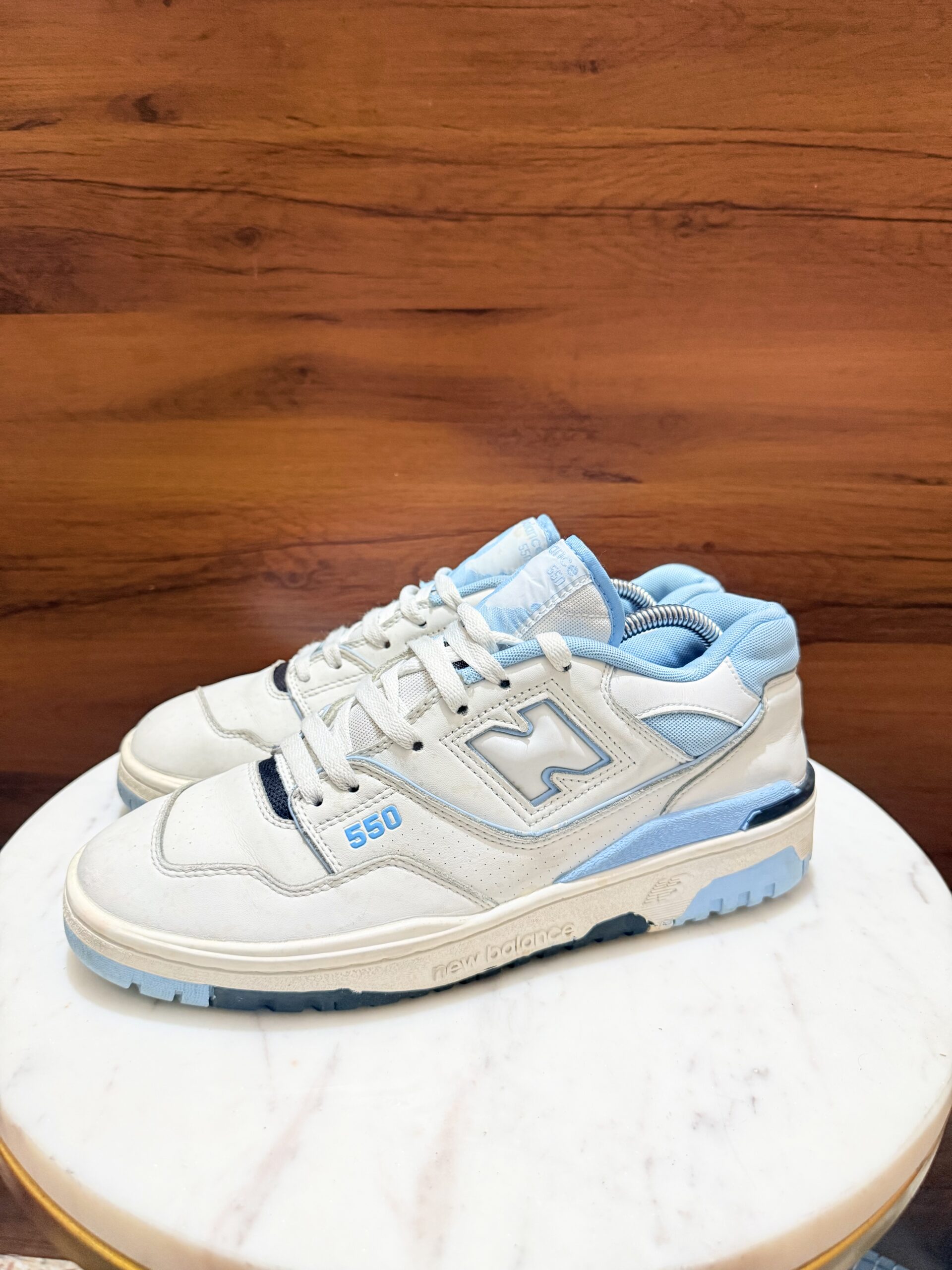 New Balance 550 – White / University Blue (UNC)