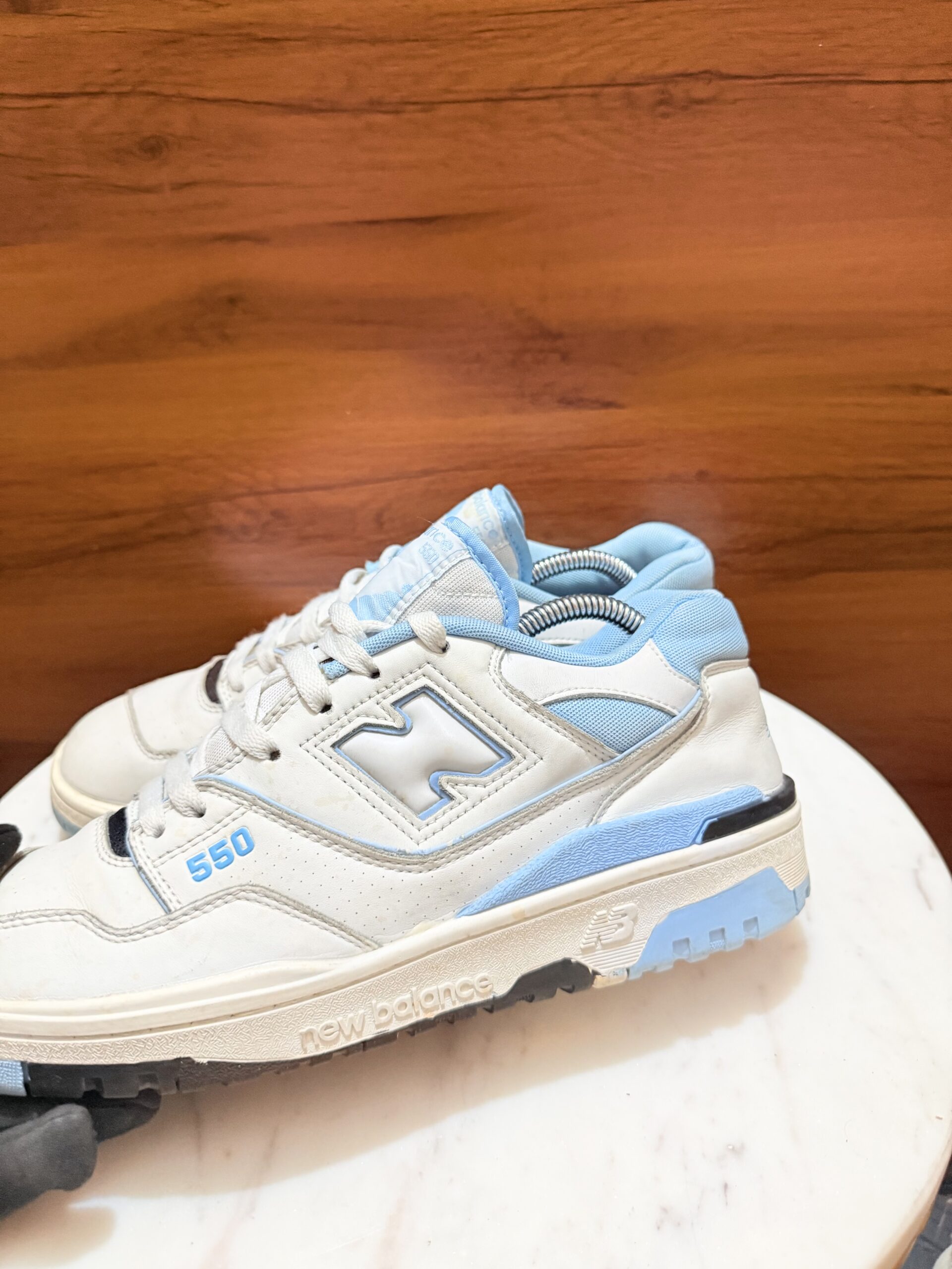 New Balance 550 – White / University Blue (UNC)