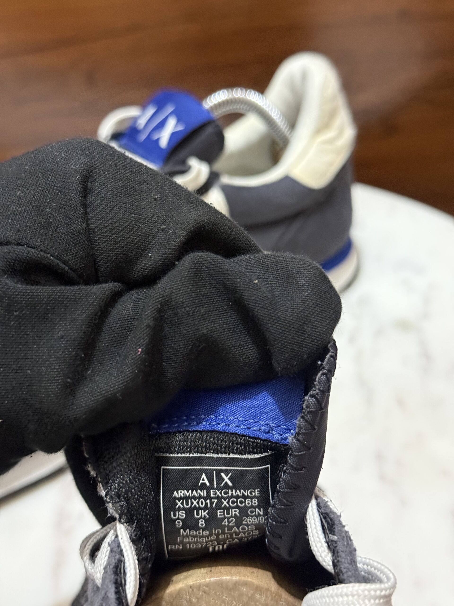 Armani Exchange AX Sneakers – Navy / White / Blue