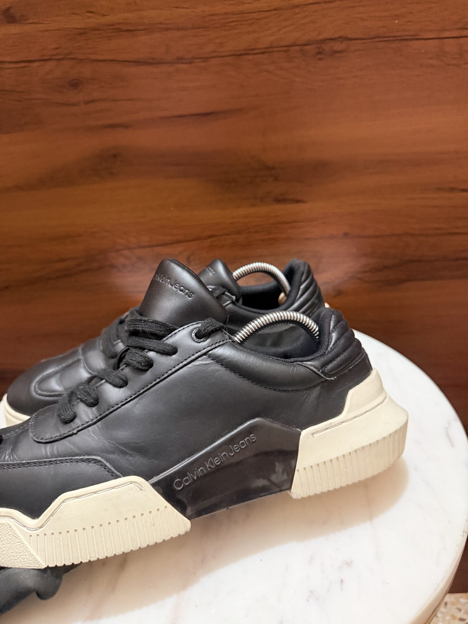 Calvin Klein Jeans – Chunky Block Cupsole Leather Sneakers