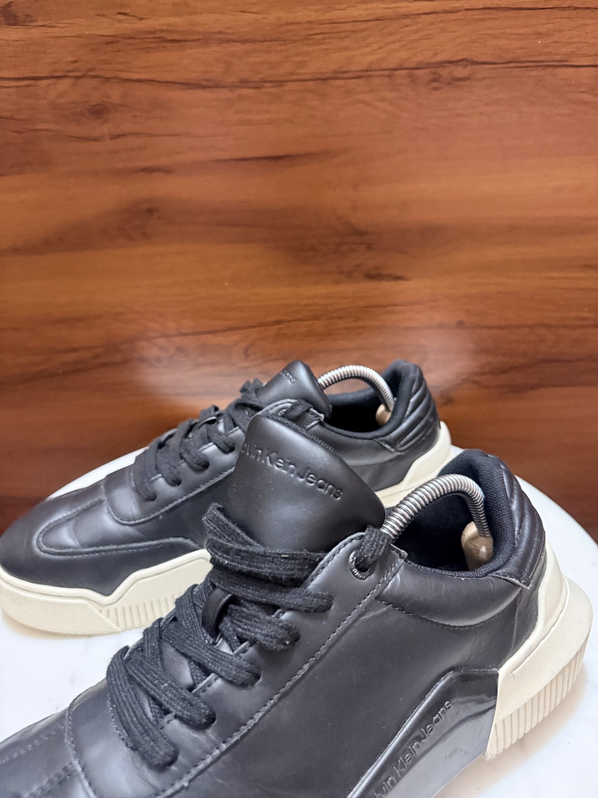 Calvin Klein Jeans – Chunky Block Cupsole Leather Sneakers