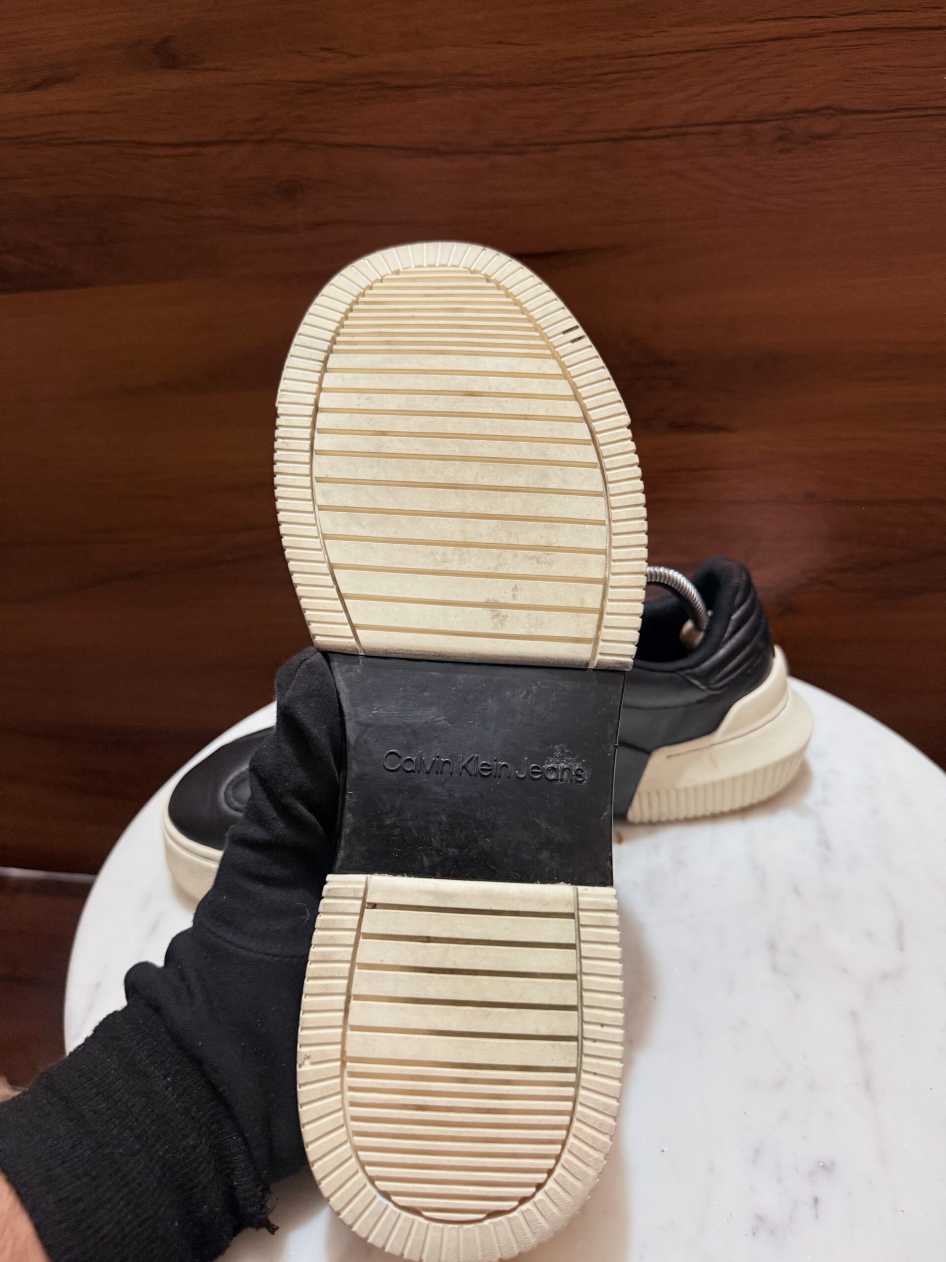 Calvin Klein Jeans – Chunky Block Cupsole Leather Sneakers
