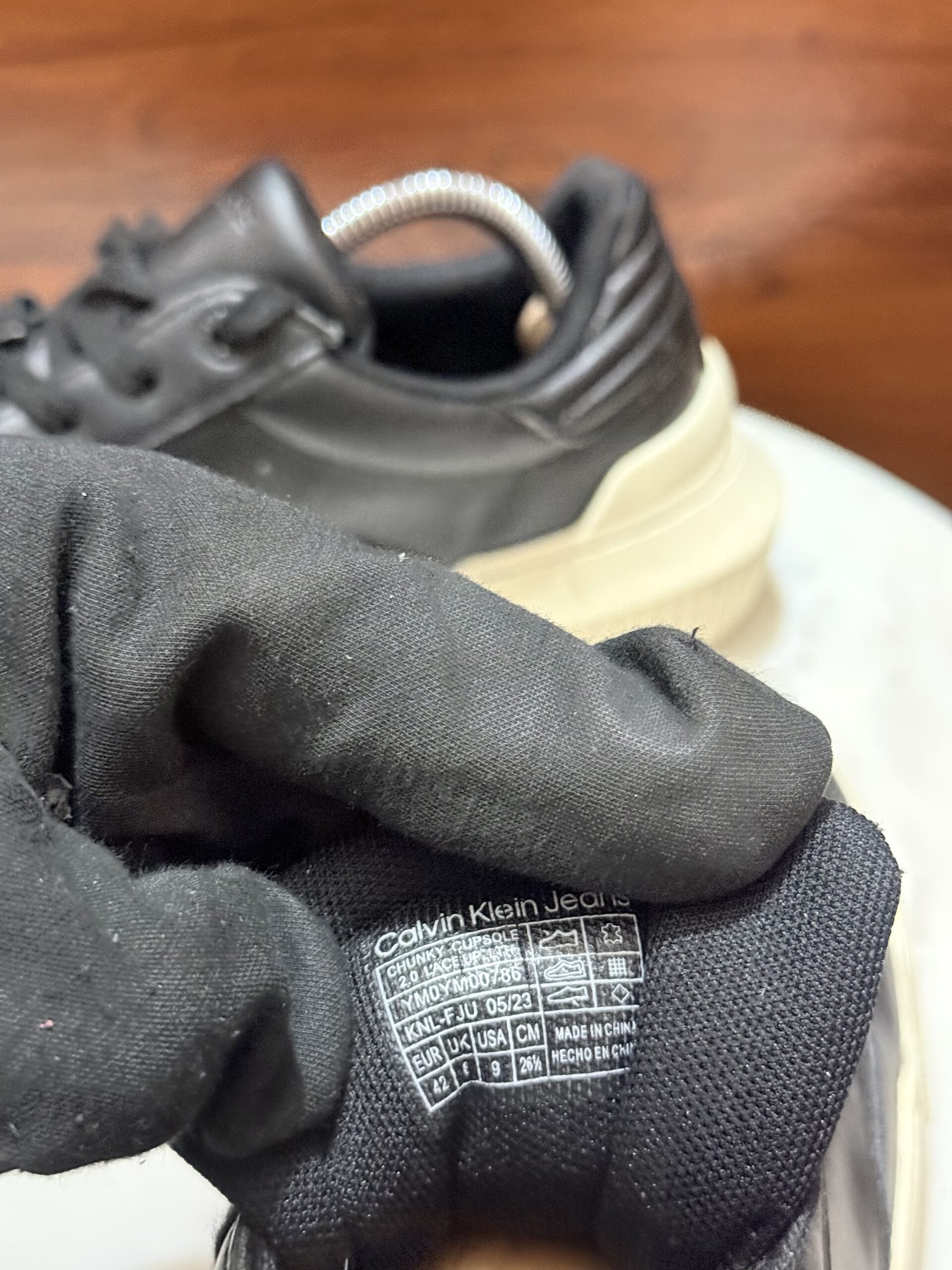 Calvin Klein Jeans – Chunky Block Cupsole Leather Sneakers
