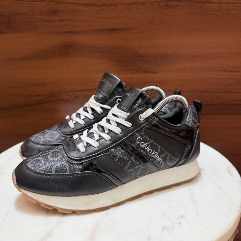 Calvin Klein Jeans – Chunky Block Cupsole Leather Sneakers (Copy)
