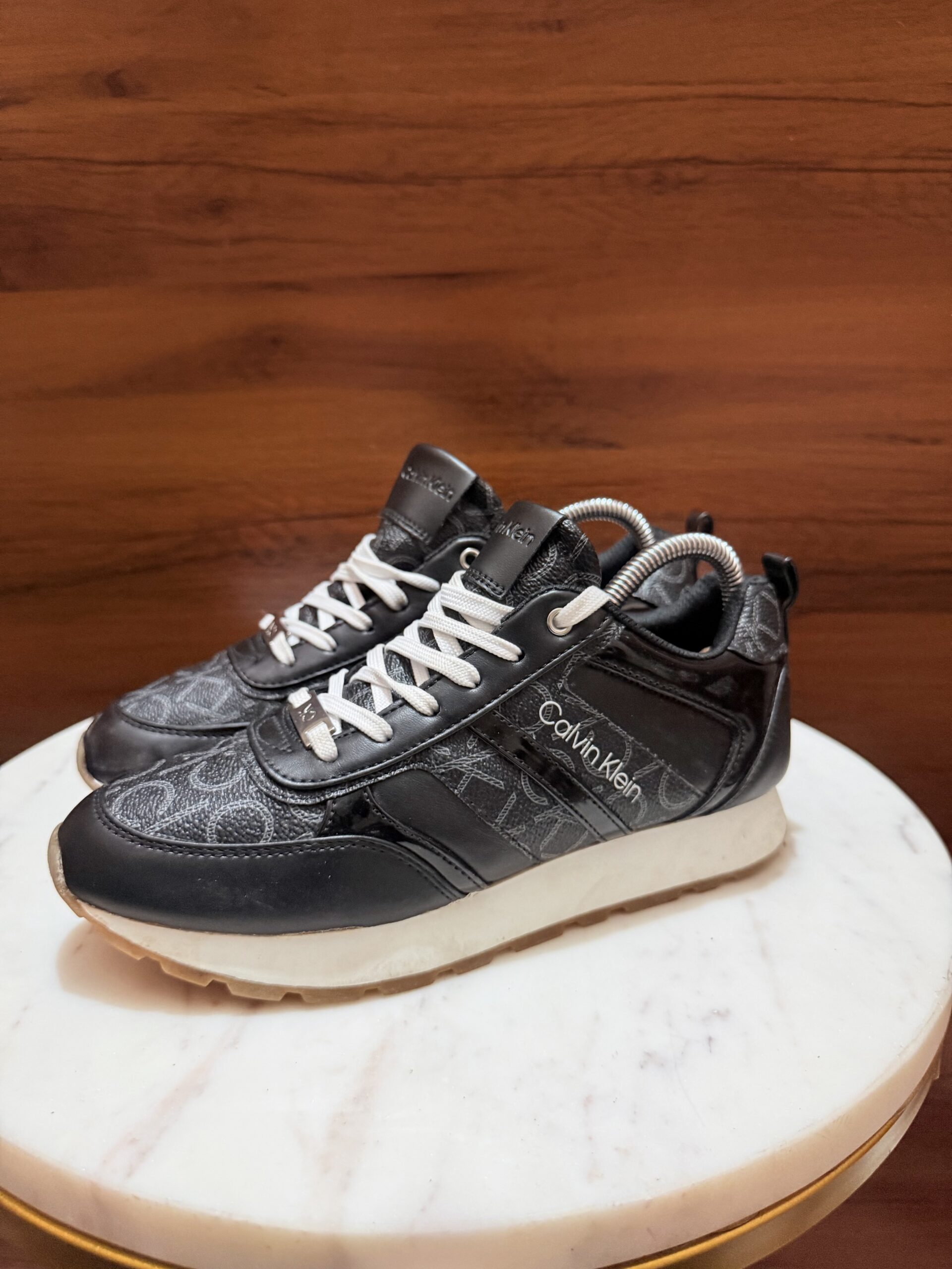 Calvin Klein Jeans – Chunky Block Cupsole Leather Sneakers (Copy)
