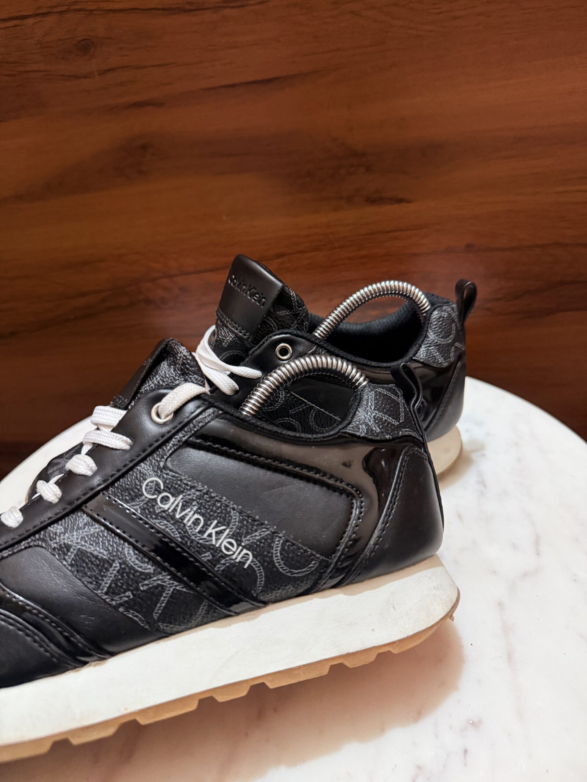 Calvin Klein Jeans – Chunky Block Cupsole Leather Sneakers (Copy)