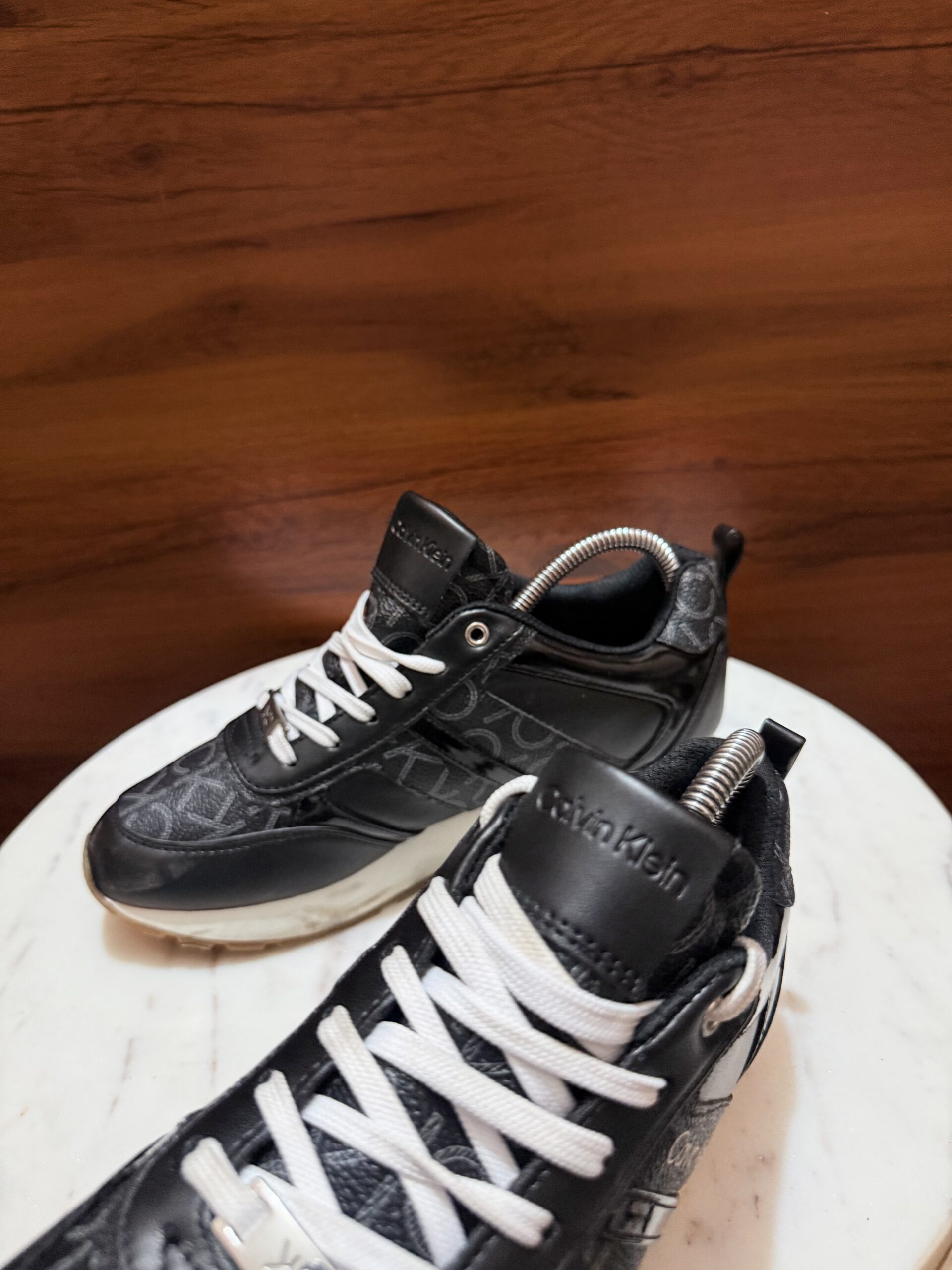 Calvin Klein Jeans – Chunky Block Cupsole Leather Sneakers (Copy)