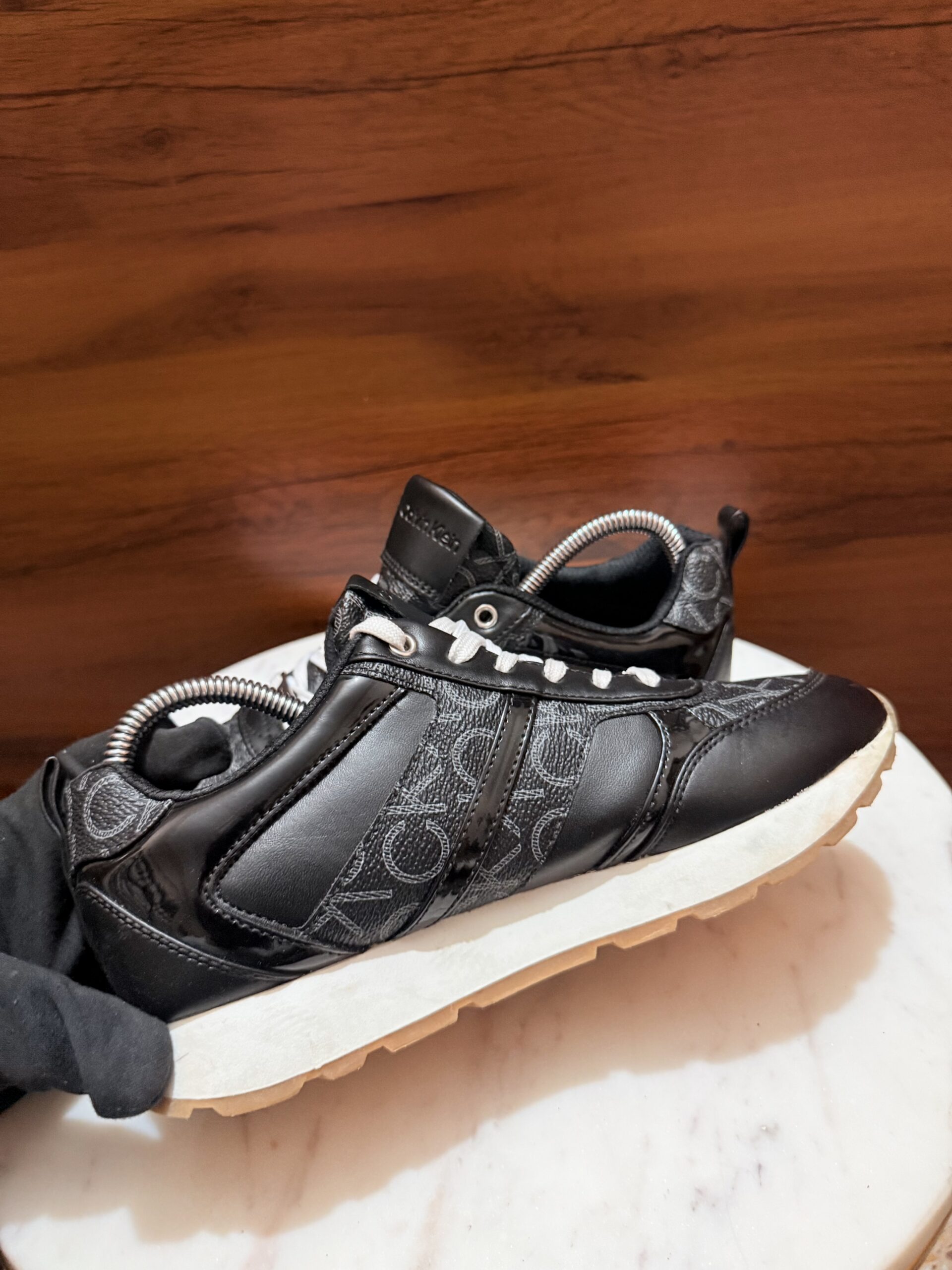 Calvin Klein Jeans – Chunky Block Cupsole Leather Sneakers (Copy)