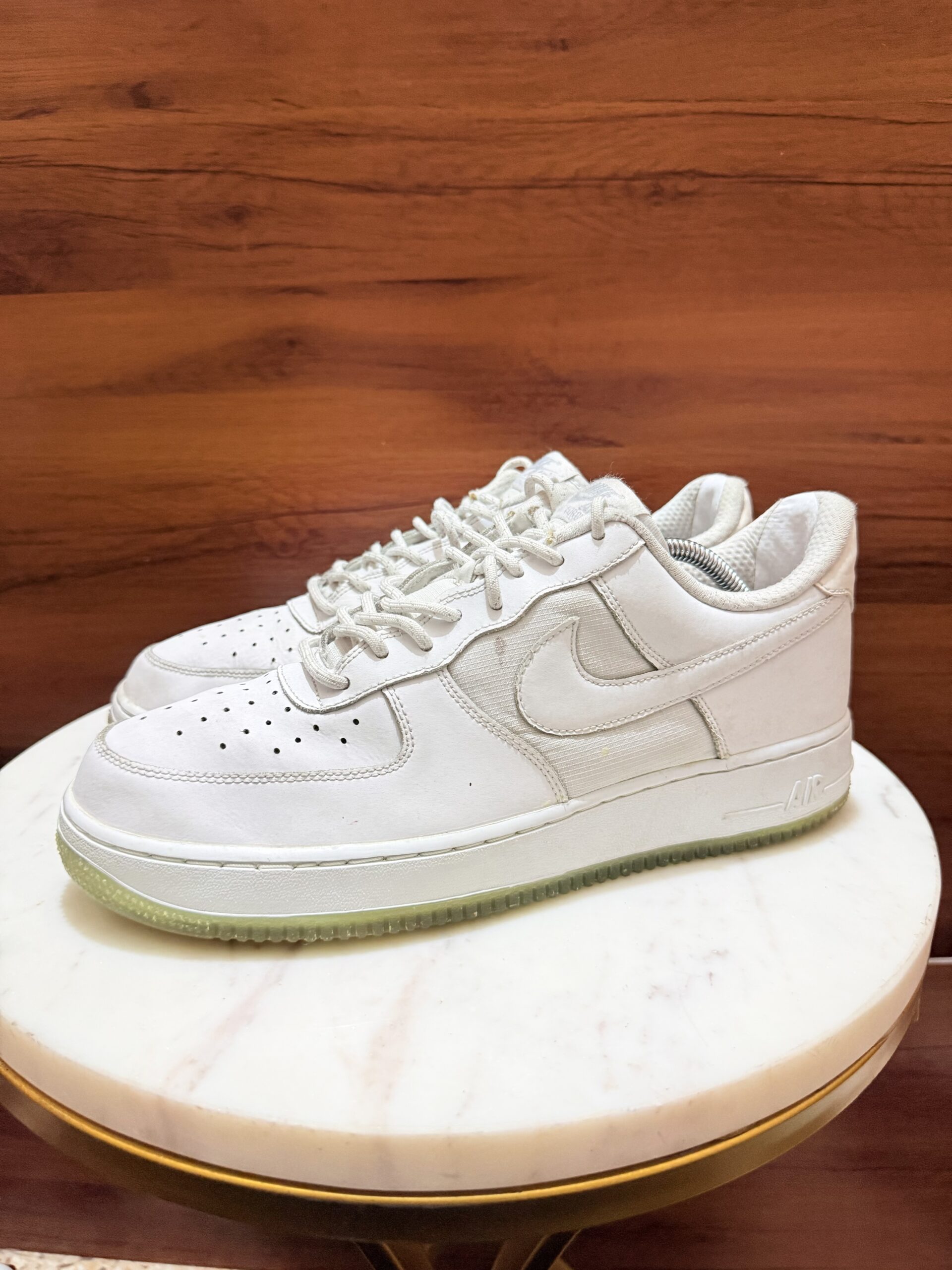 Nike Air Force 1 '07 Low – Triple White / Translucent Icy Outsole