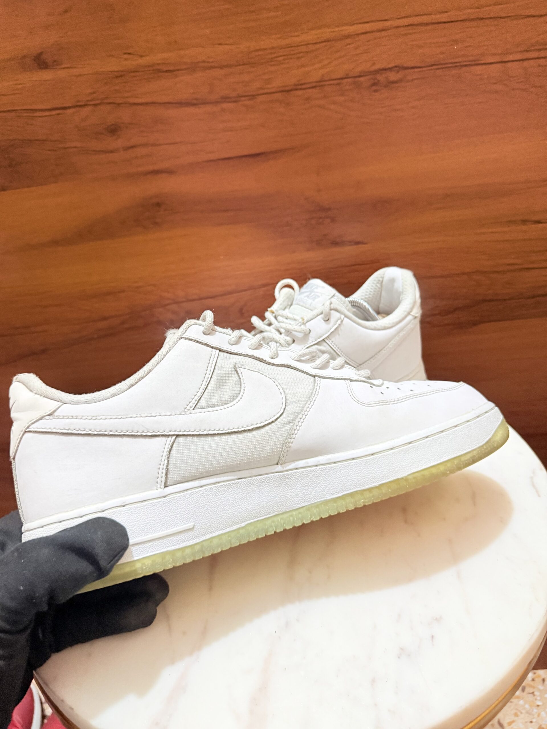Nike Air Force 1 '07 Low – Triple White / Translucent Icy Outsole