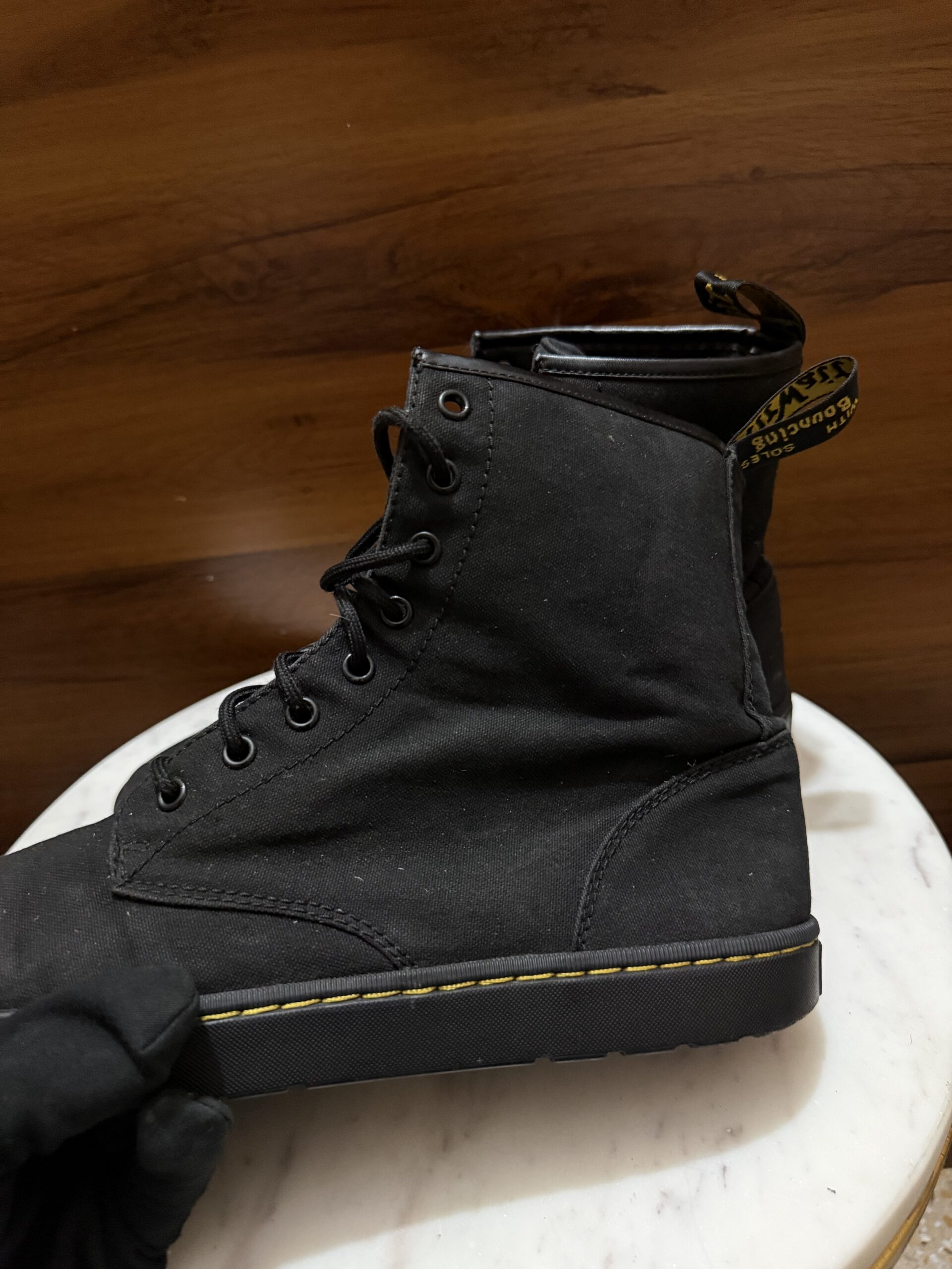 Dr. Martens Combs Canvas Boot – Black