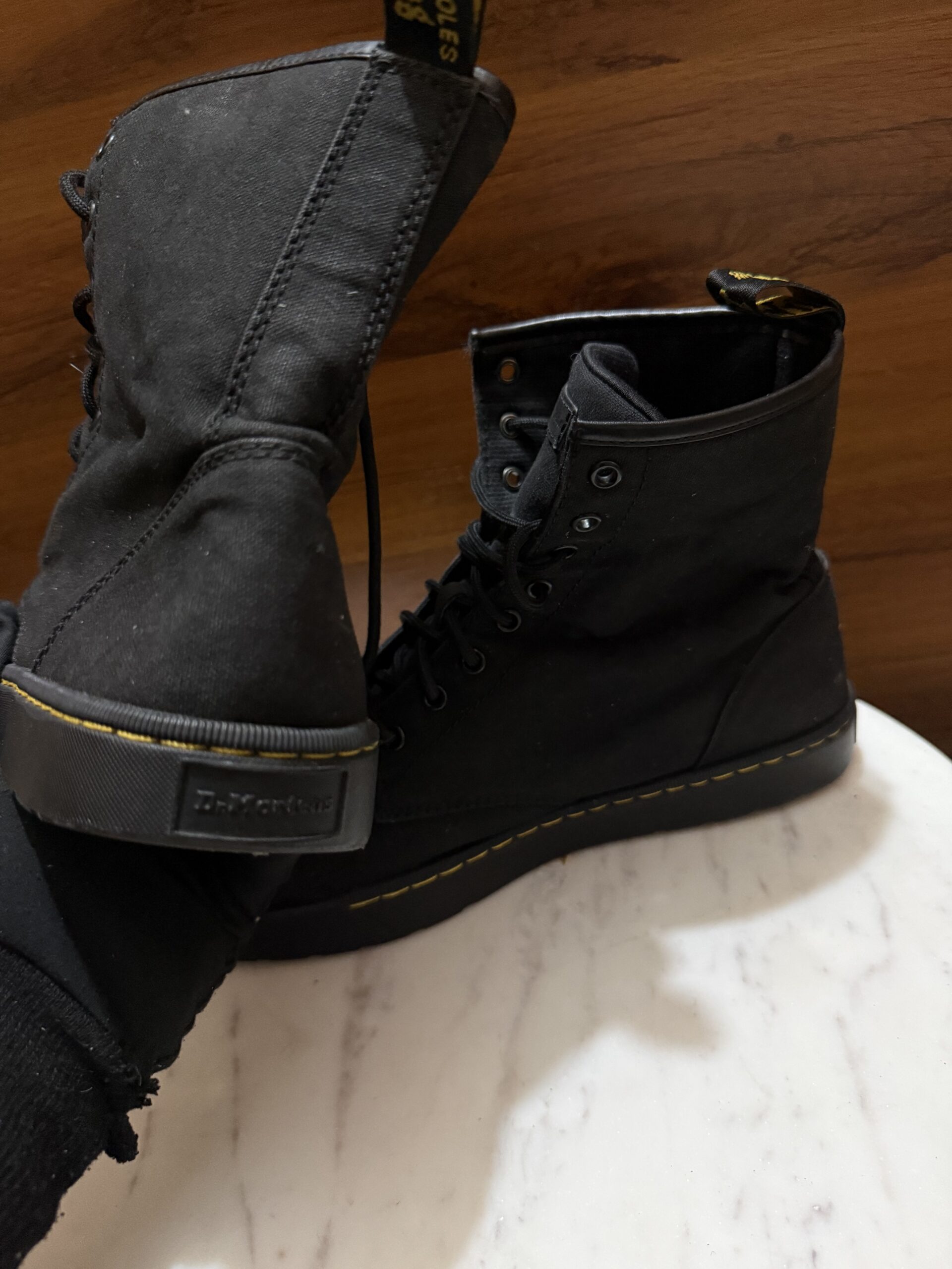 Dr. Martens Combs Canvas Boot – Black