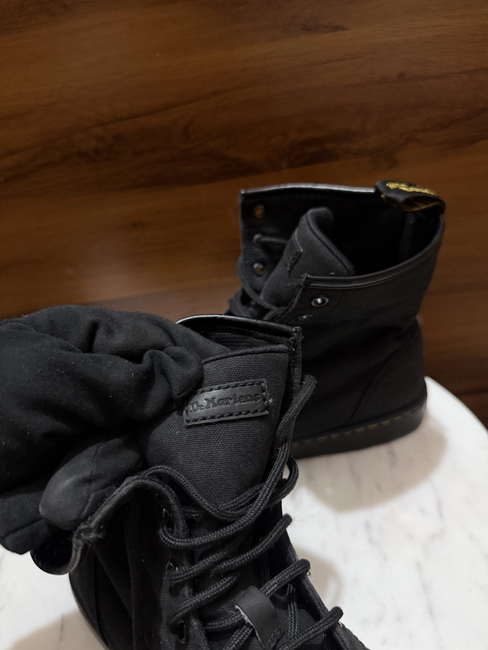 Dr. Martens Combs Canvas Boot – Black