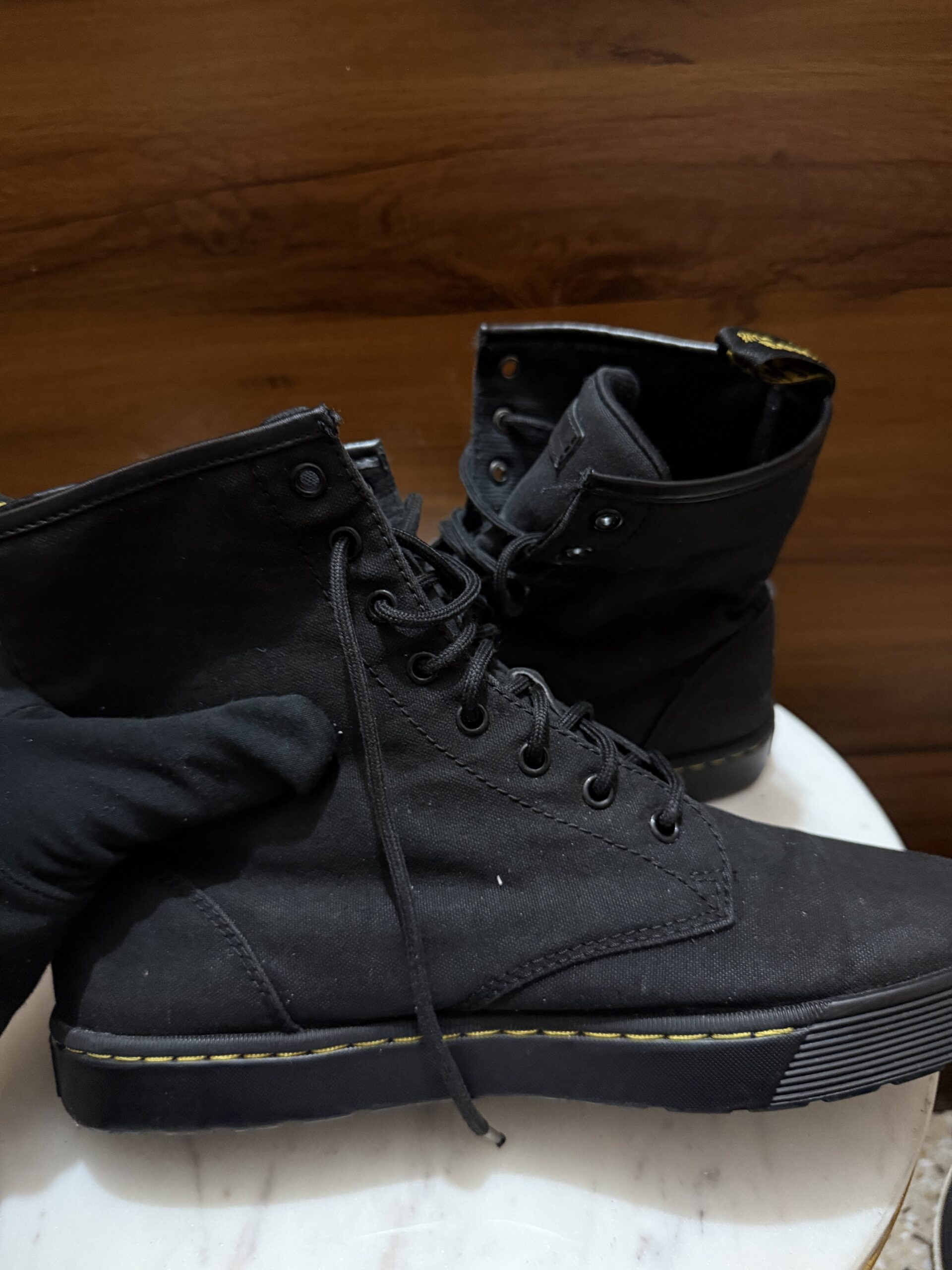 Dr. Martens Combs Canvas Boot – Black