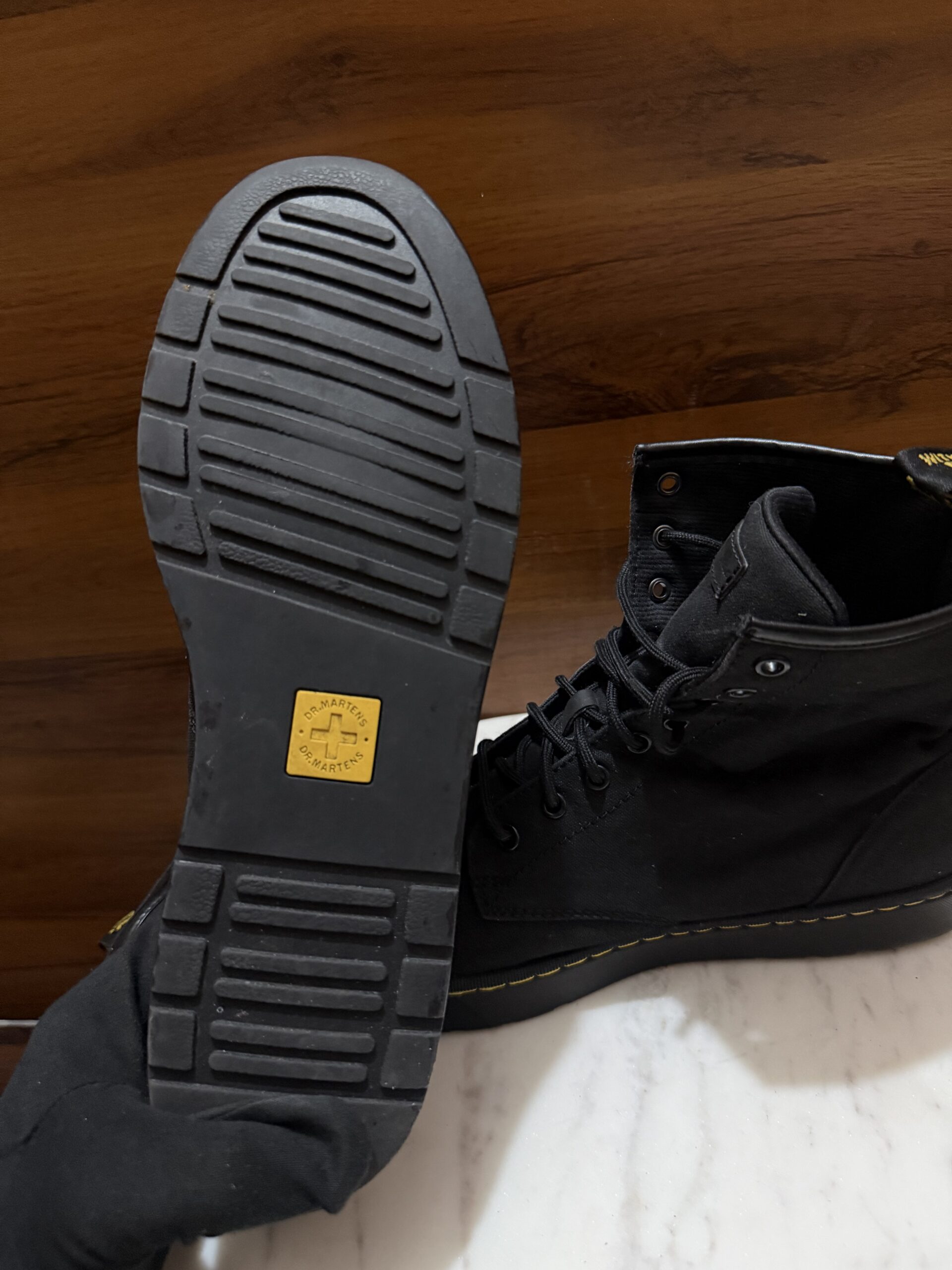 Dr. Martens Combs Canvas Boot – Black