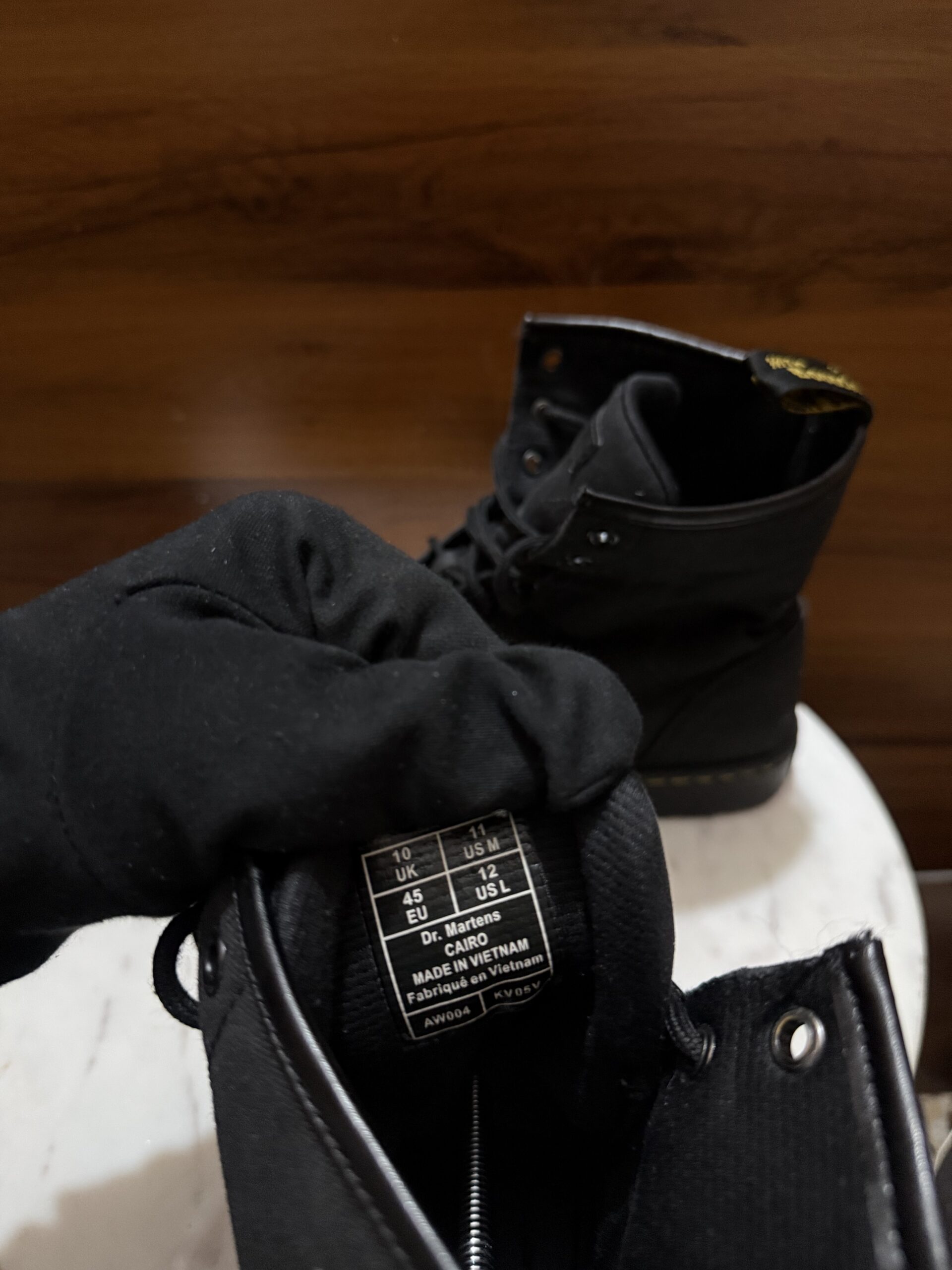 Dr. Martens Combs Canvas Boot – Black