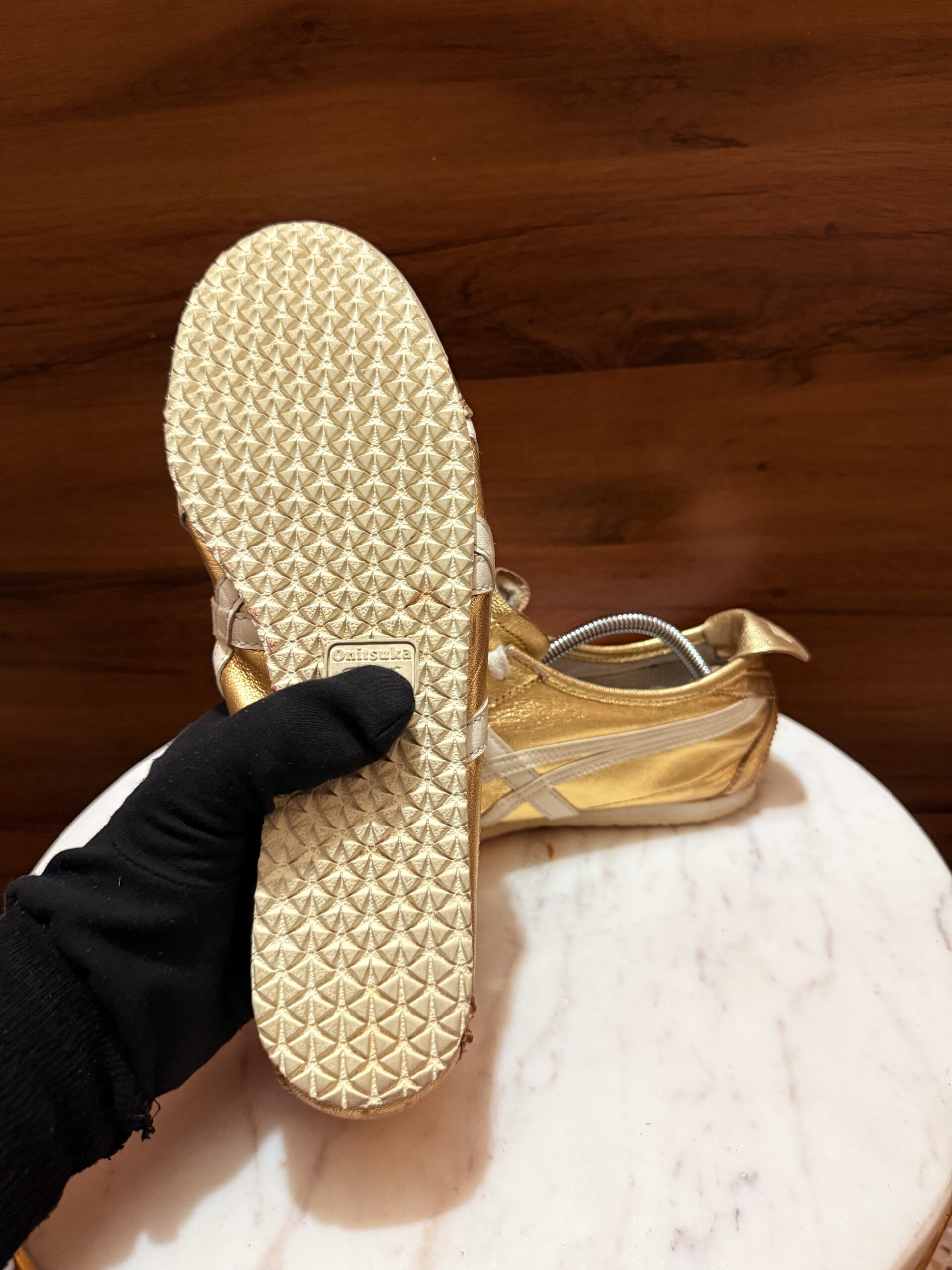 Onitsuka Tiger Mexico 66 Sneakers – Metallic Gold / White