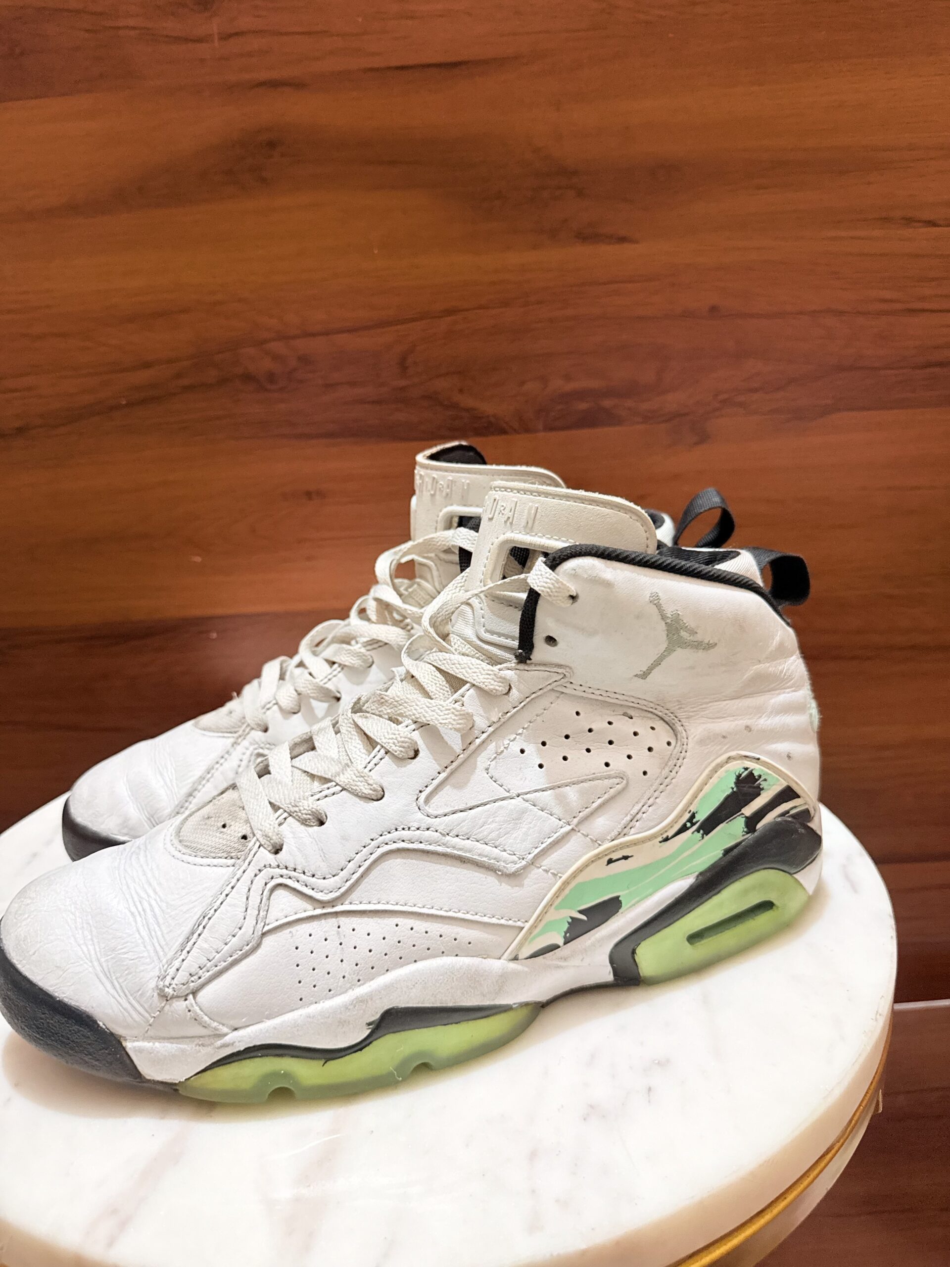 Jordan MVP 678 Basketball Shoes – White / Mint Foam