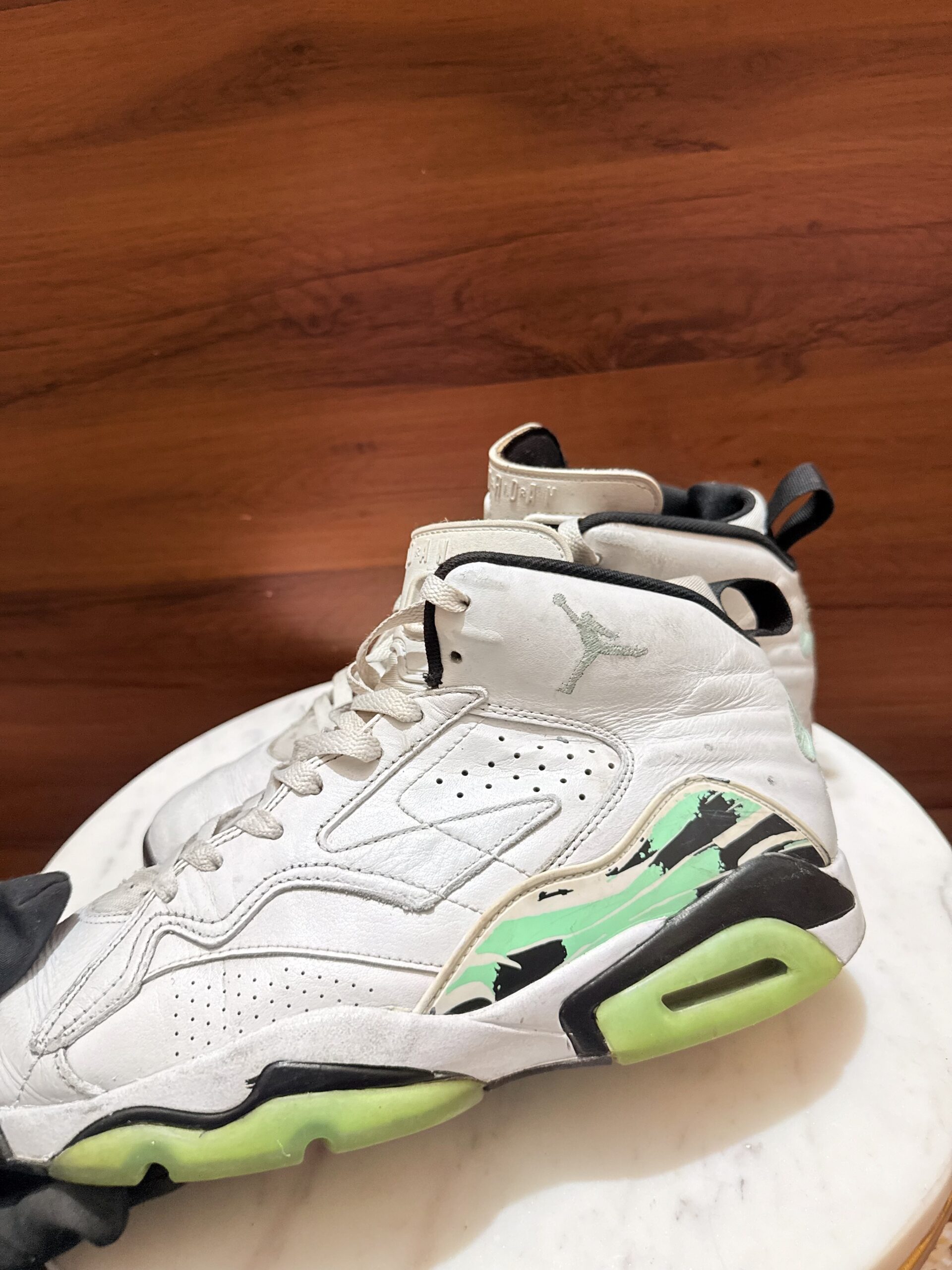 Jordan MVP 678 Basketball Shoes – White / Mint Foam