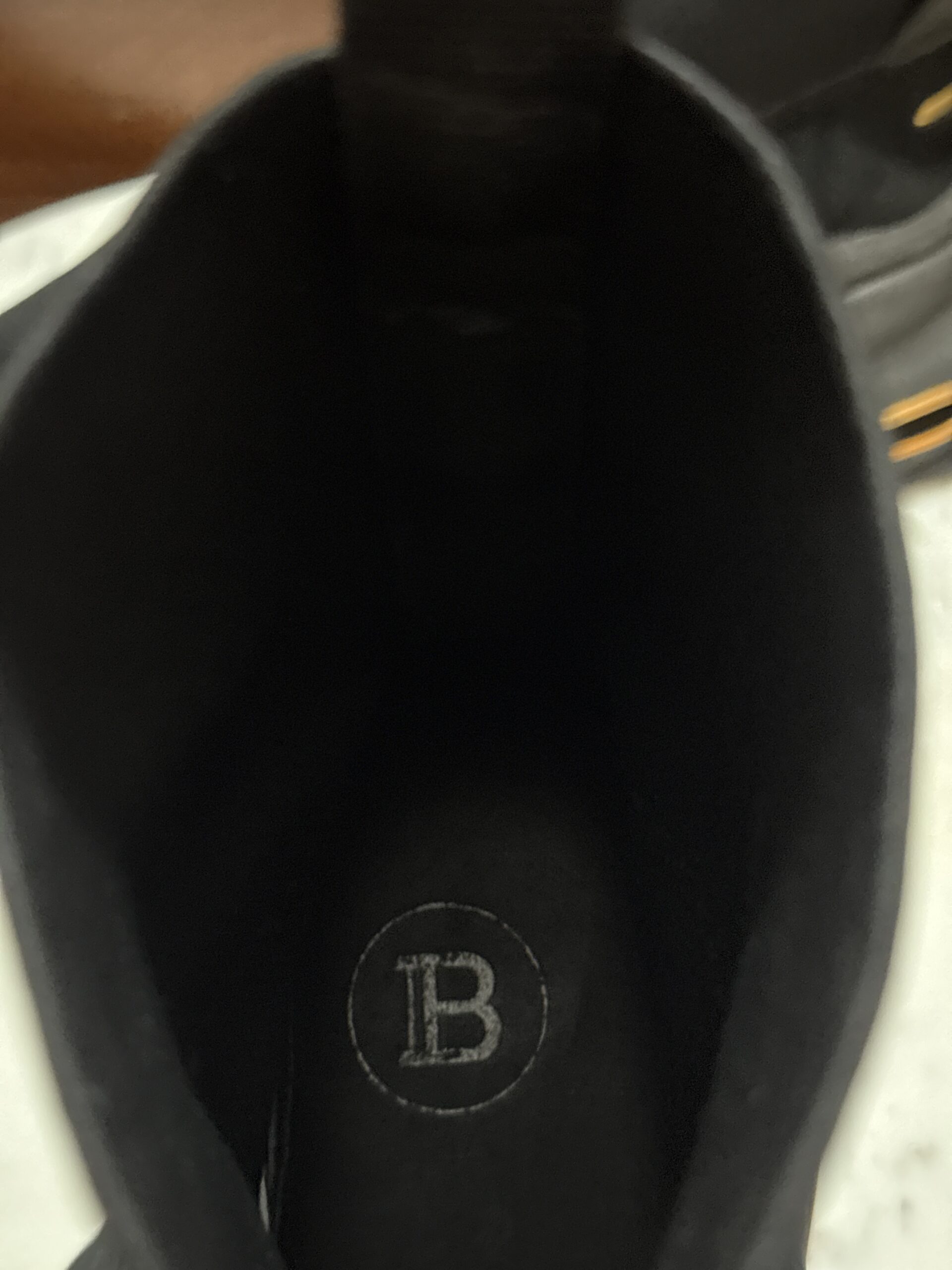 Balmain B-Bold – Black / Gold High-Top Sock Sneakers