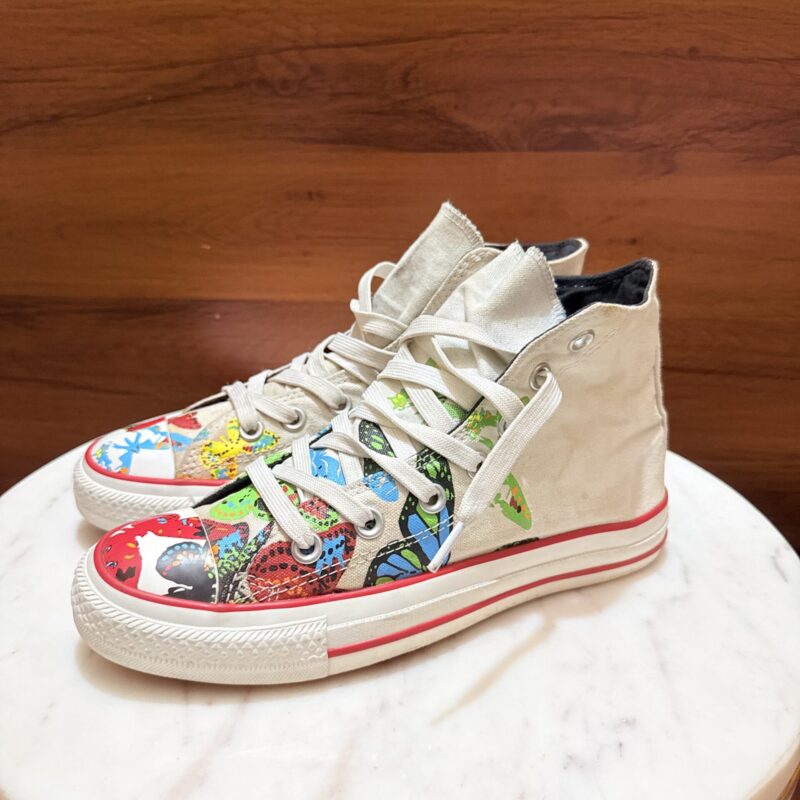 Converse Chuck Taylor All Star Butterfly Print High Top Sneakers – Off-White / Multicolor