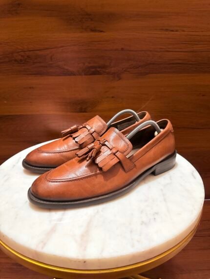 Rosso Brunello – Smooth Leather Kiltie Tassel Loafers