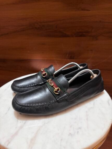 Gucci – Web Ribbon Horsebit Driving Shoes