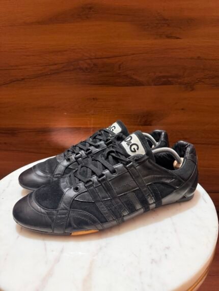 Dolce & Gabbana – D&G Archive Mixed-Media Leather & Suede Low-Top Sneakers